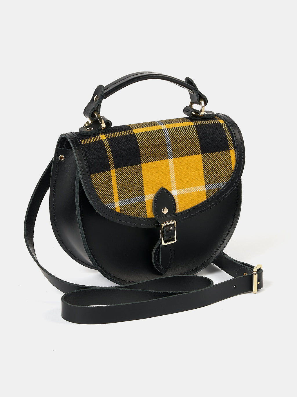 The Isla - Black with Yellow Tartan