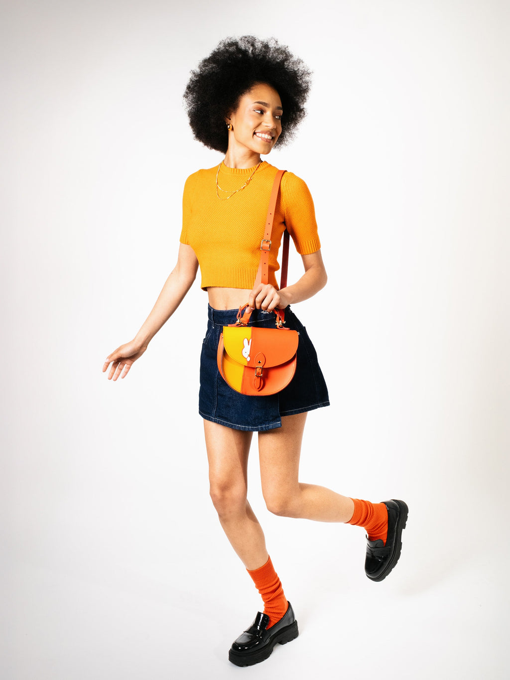 The Hiding Miffy Isla - Carrot Orange, Windsor Tan & Brilliant White