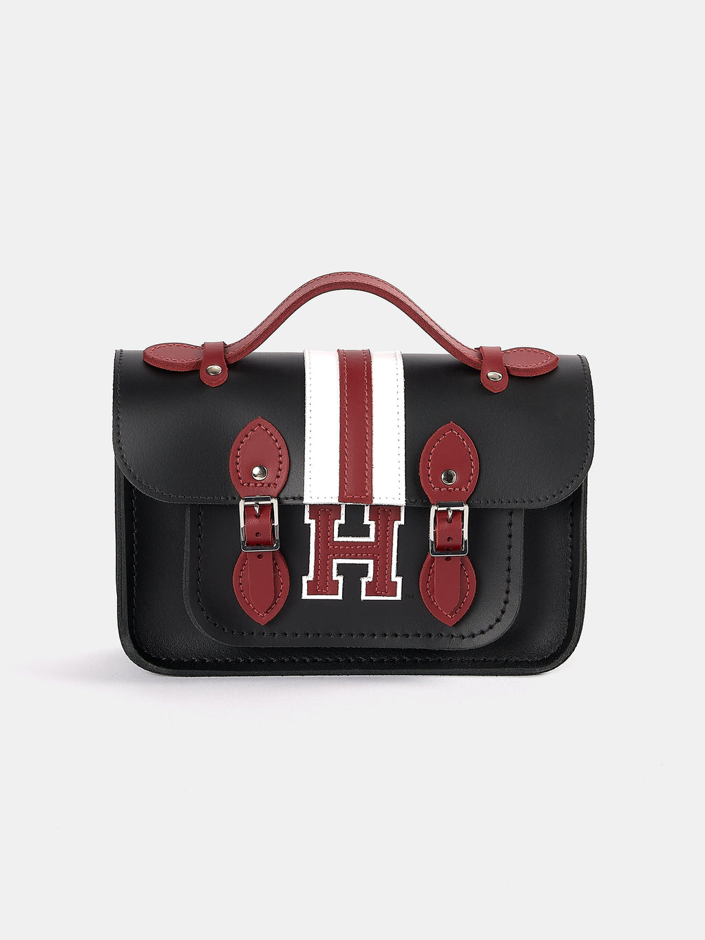 The Mini - Black with Harvard Stripe