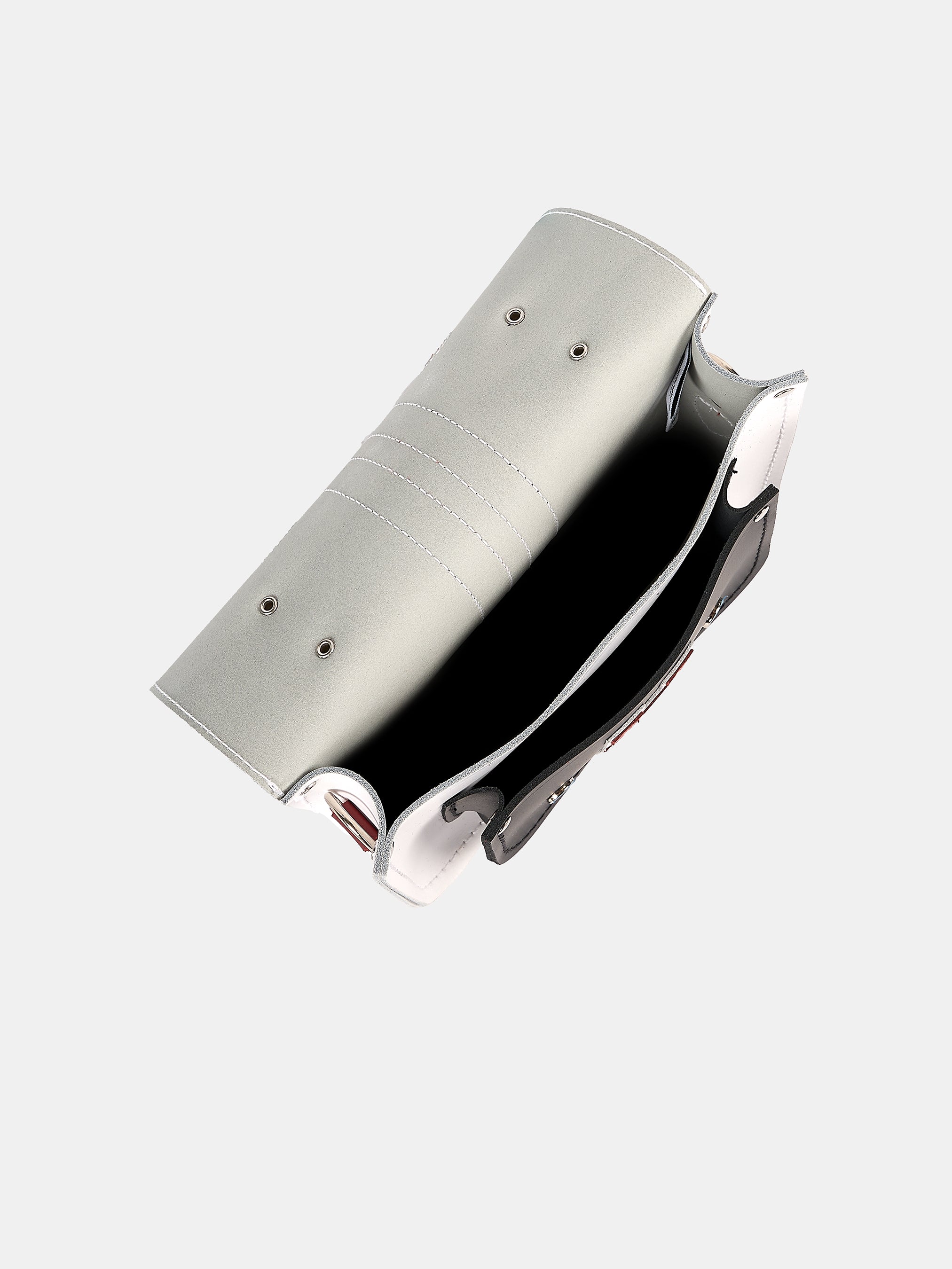 The Mini - White with Harvard Stripe