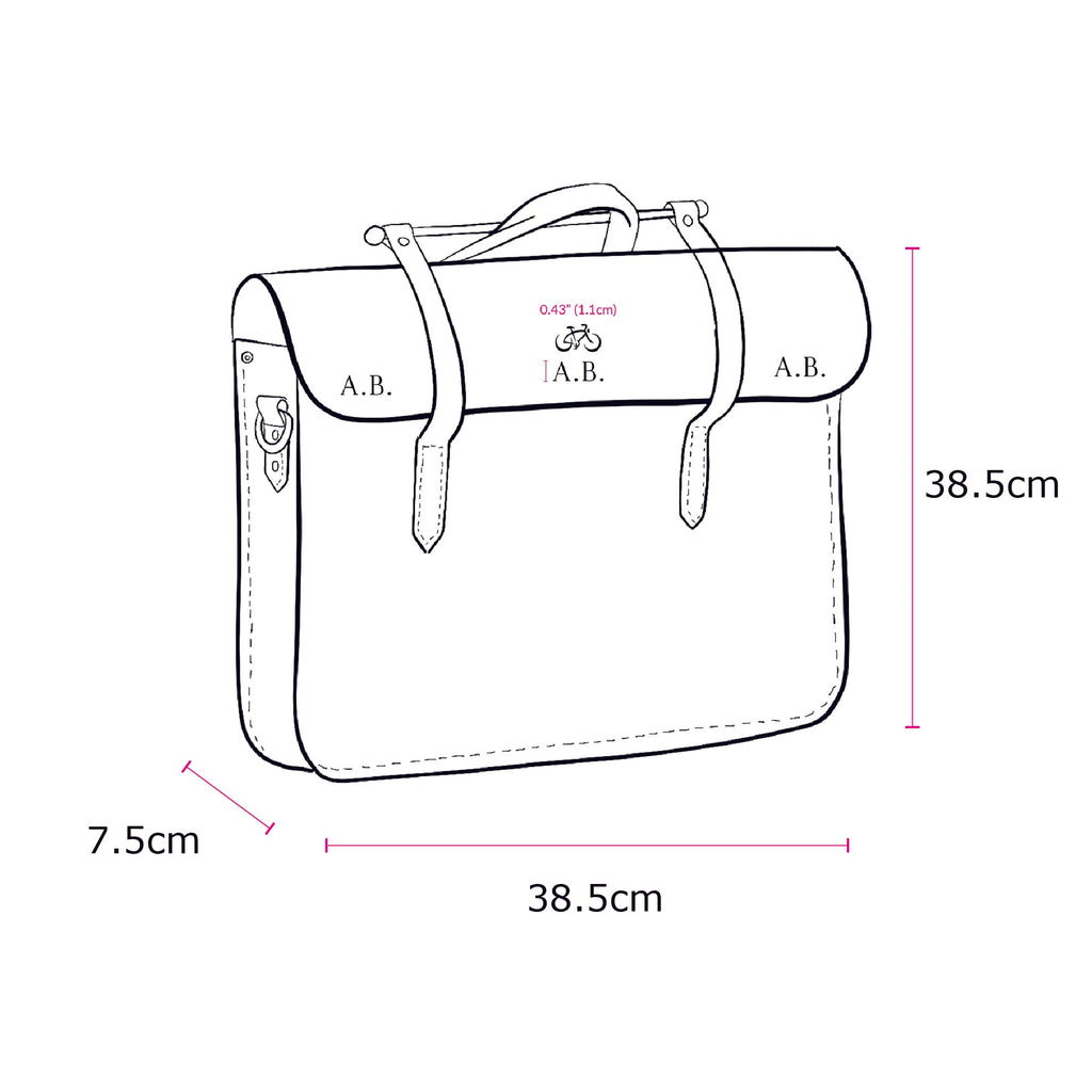 The Music Case -  Navy & Tan
