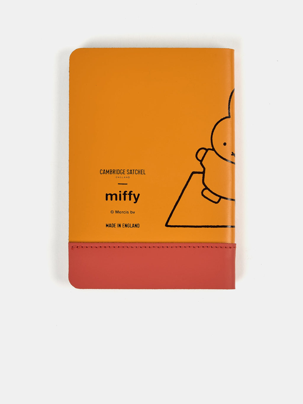 The Miffy "We're On The Same Page" A6 Notebook - Carrot Orange & Windsor Tan