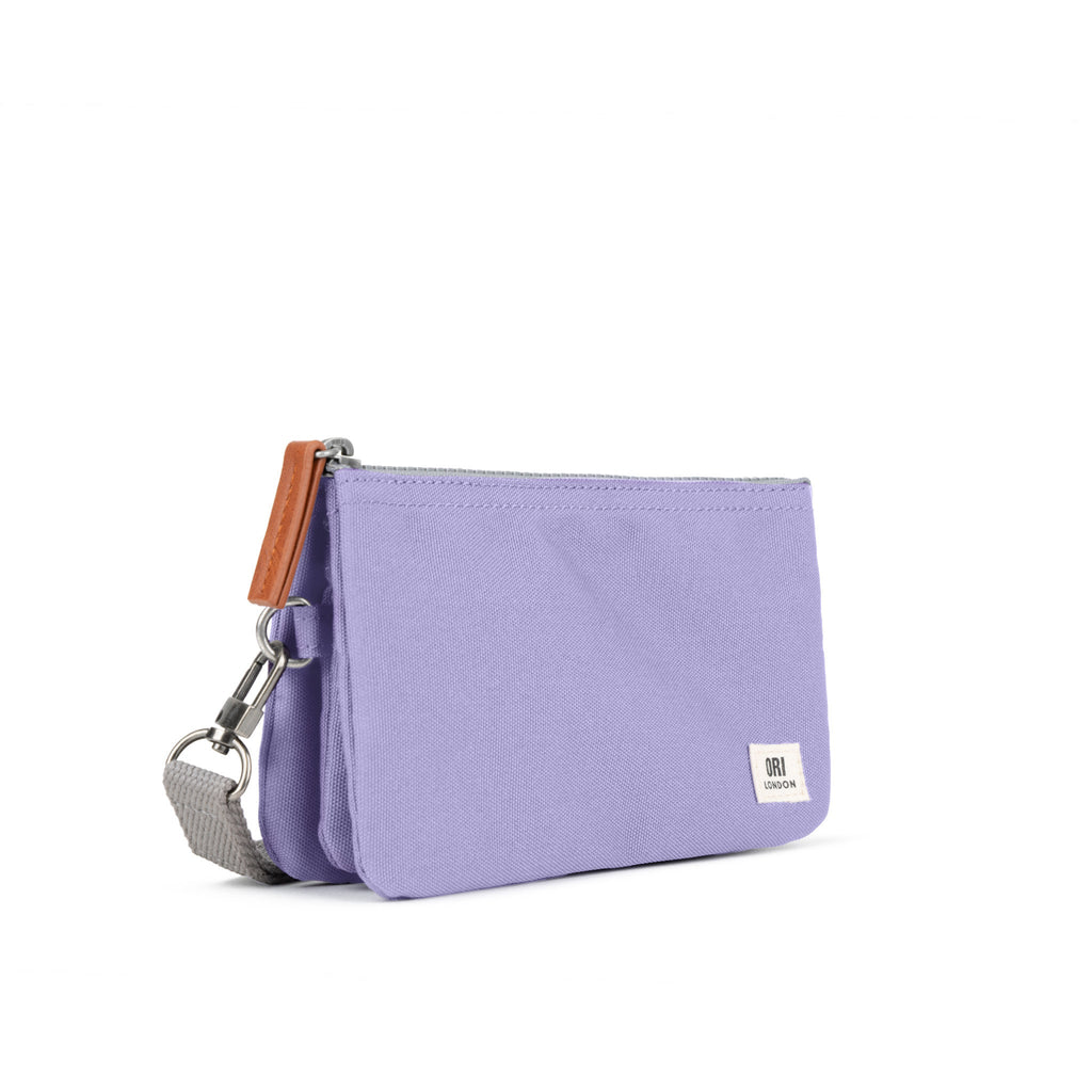 Carnaby Wallet in Lavender With Strap