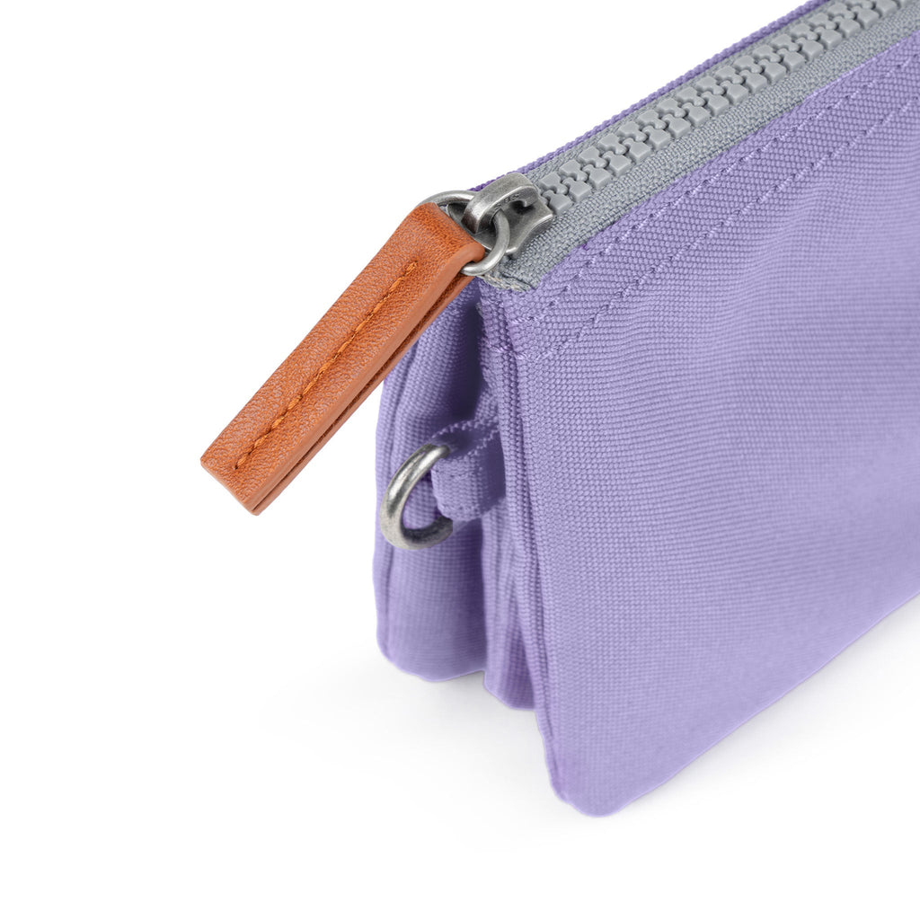 Carnaby Wallet in Lavender With Strap