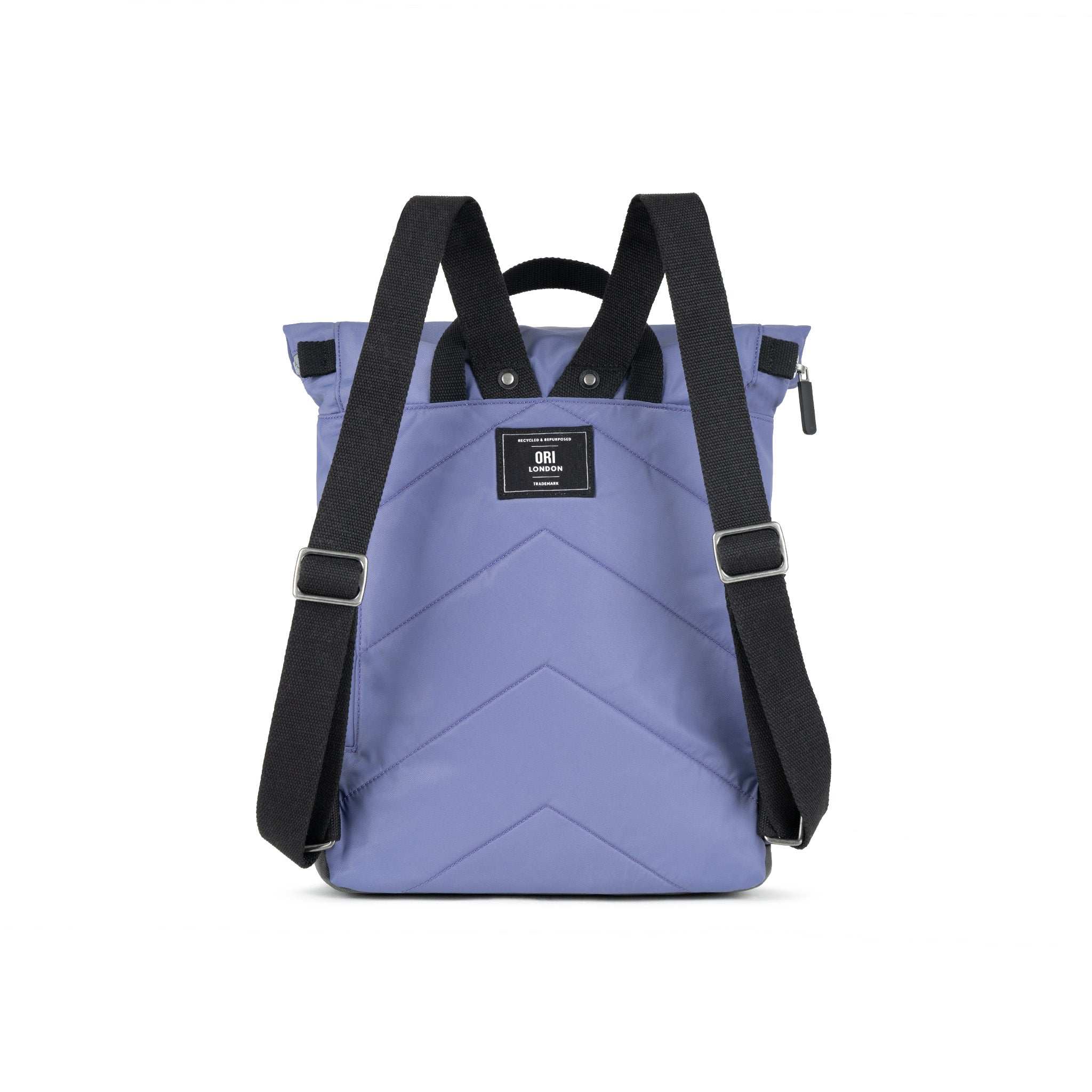 Black Label Canfield Roll Top Backpack in Dusted Peri