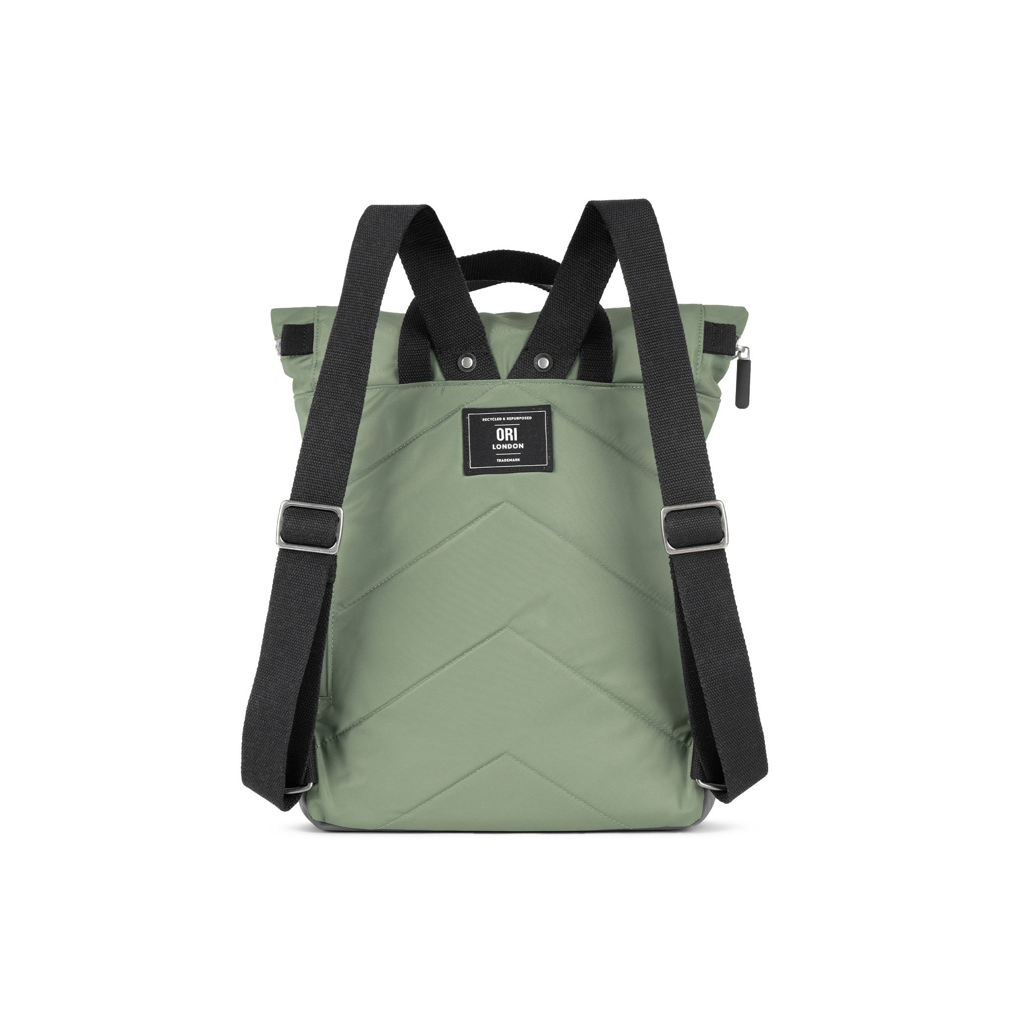 Black Label Canfield Roll Top Backpack in Granite