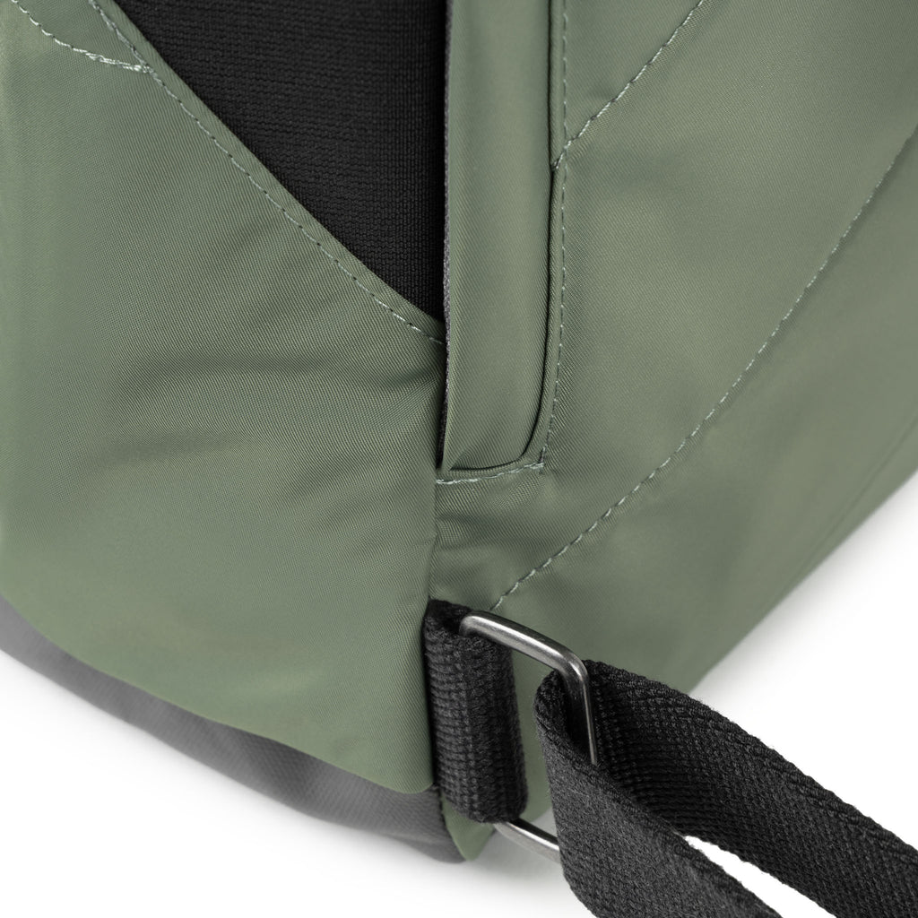 Black Label Canfield Roll Top Backpack in Granite