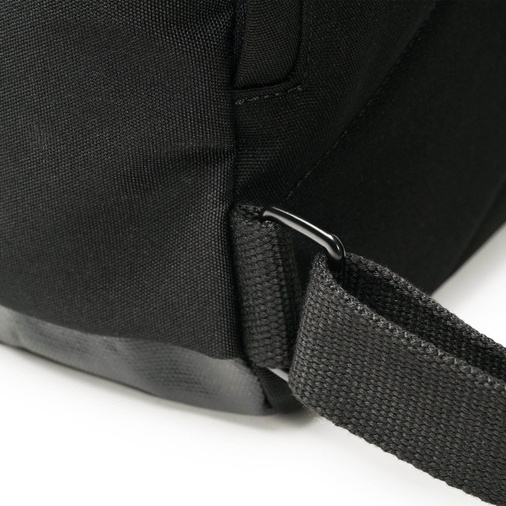 All Black Canfield Roll Top Backpack in Ash