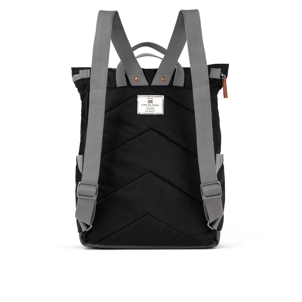 Canfield Roll Top Backpack in Black
