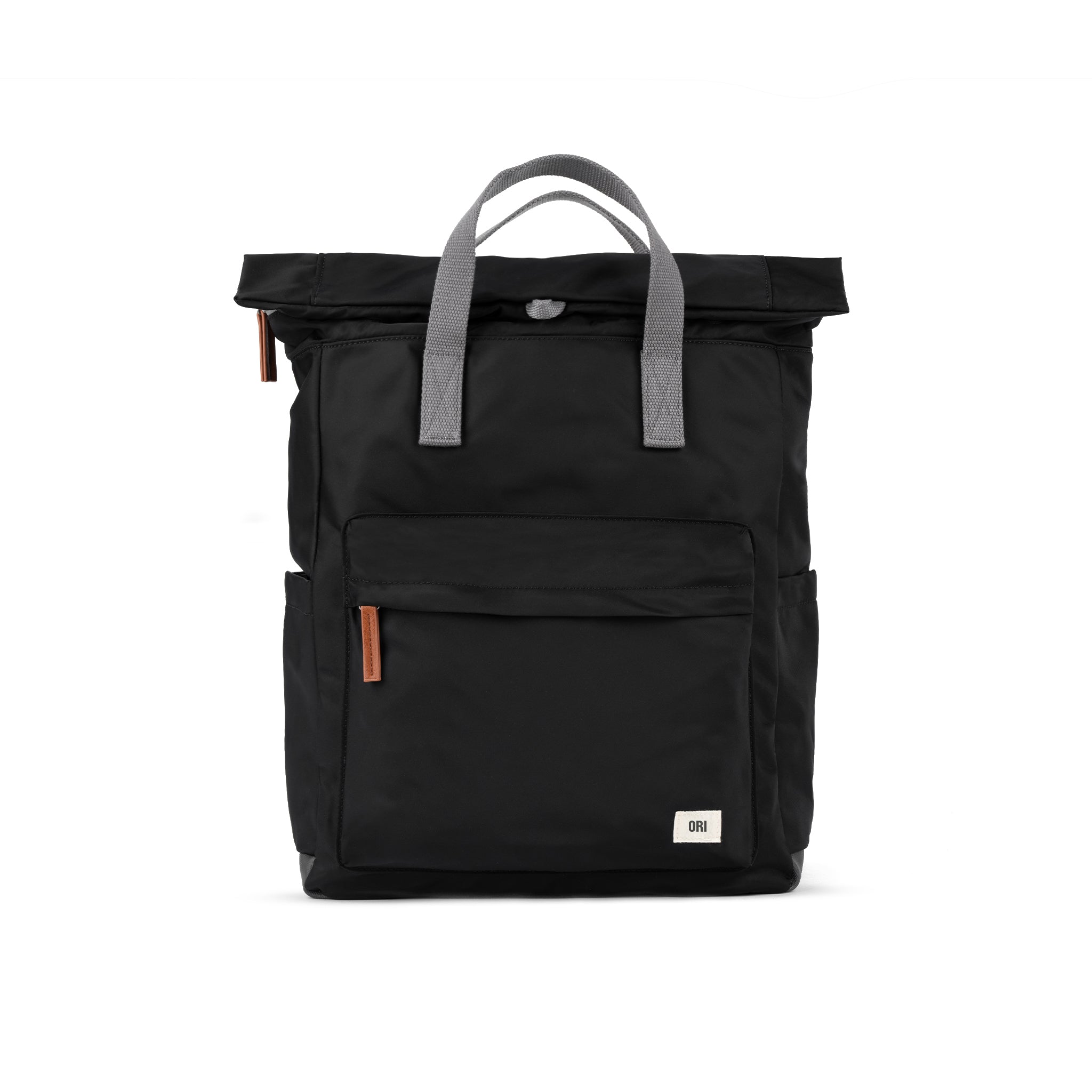 Canfield Roll Top Backpack in Black