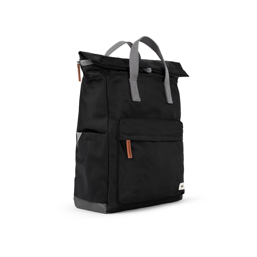 Canfield Roll Top Backpack in Black