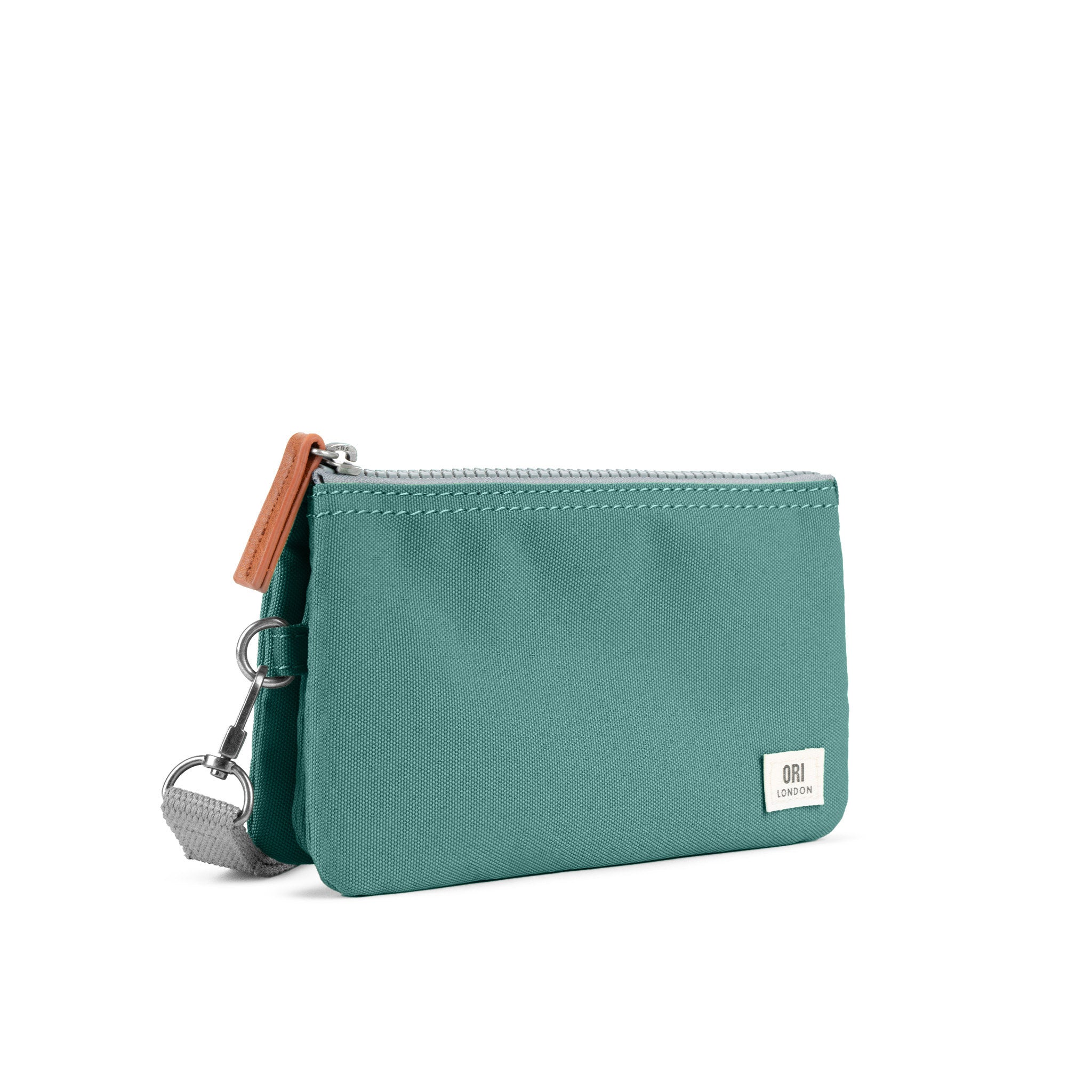 Carnaby Wallet in Sage With Strap