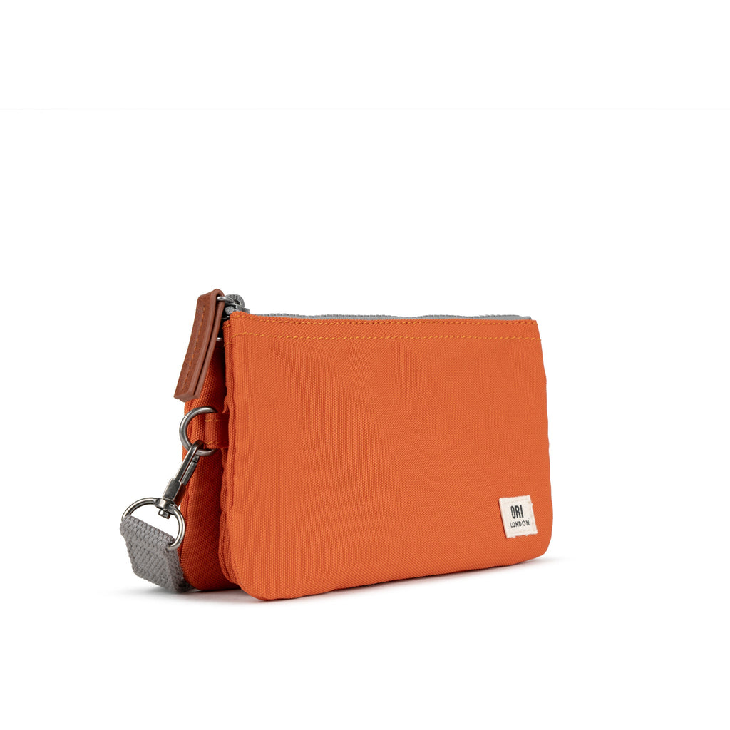 Carnaby Wallet in Atomic Orange With Strap