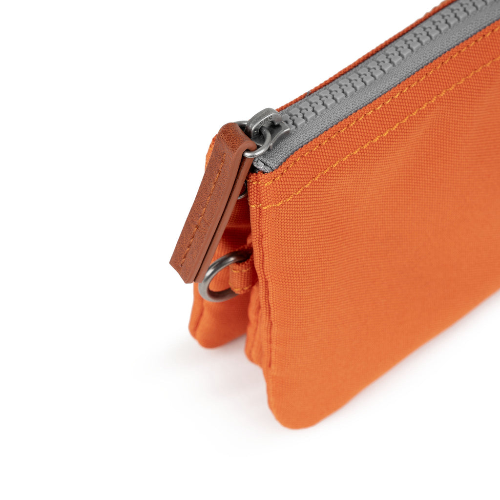 Carnaby Wallet in Atomic Orange With Strap