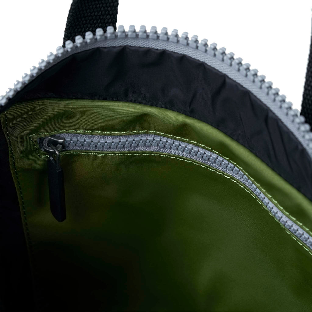 Black Label Canfield Roll Top Backpack in Avocado