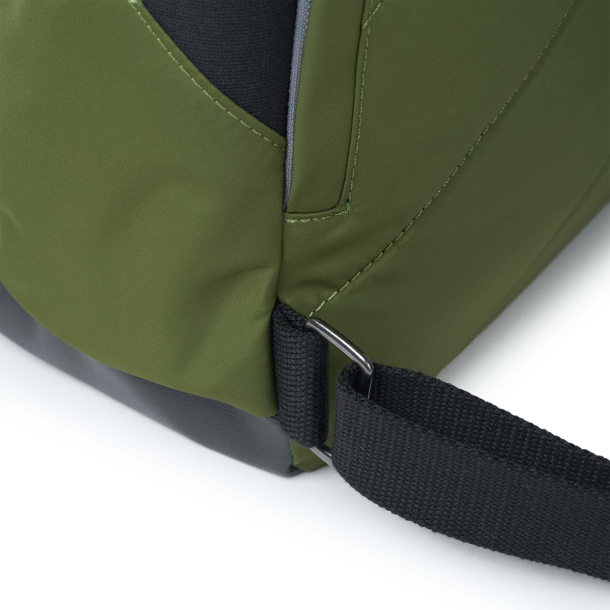 Black Label Canfield Roll Top Backpack in Avocado