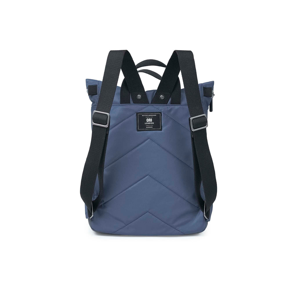 Black Label Canfield Roll Top Backpack in Burnt Blue