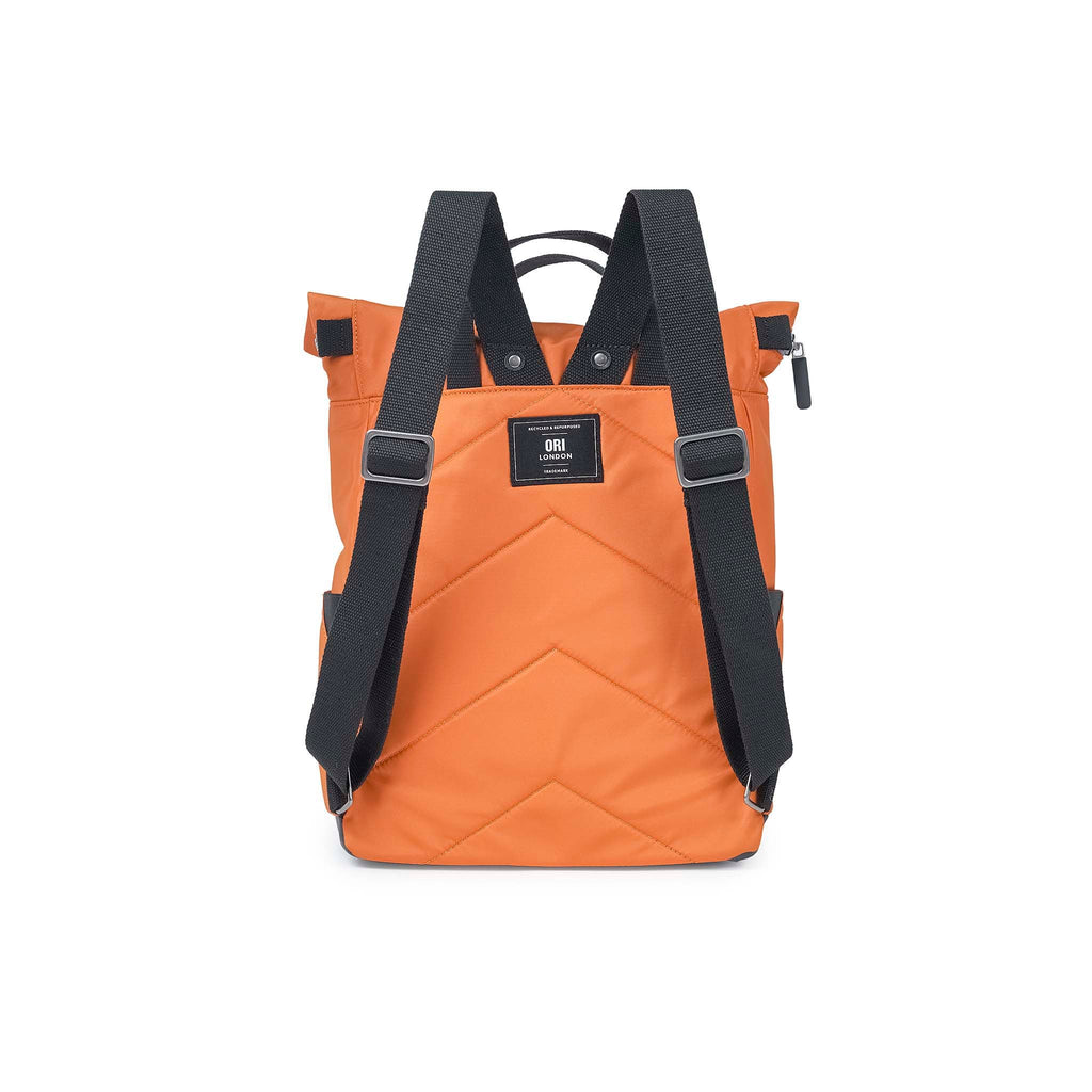 Black Label Canfield Roll Top Backpack in Burnt Orange