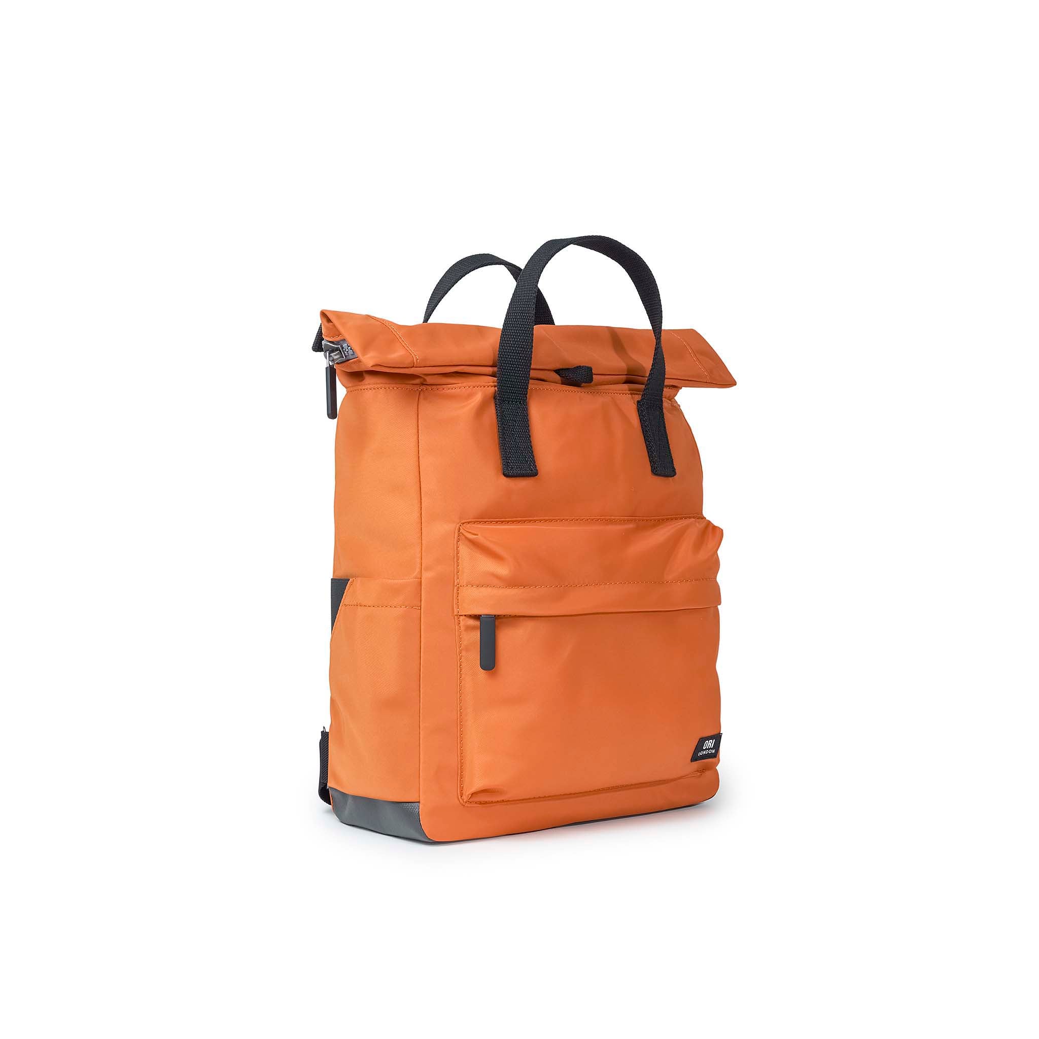 Black Label Canfield Roll Top Backpack in Burnt Orange