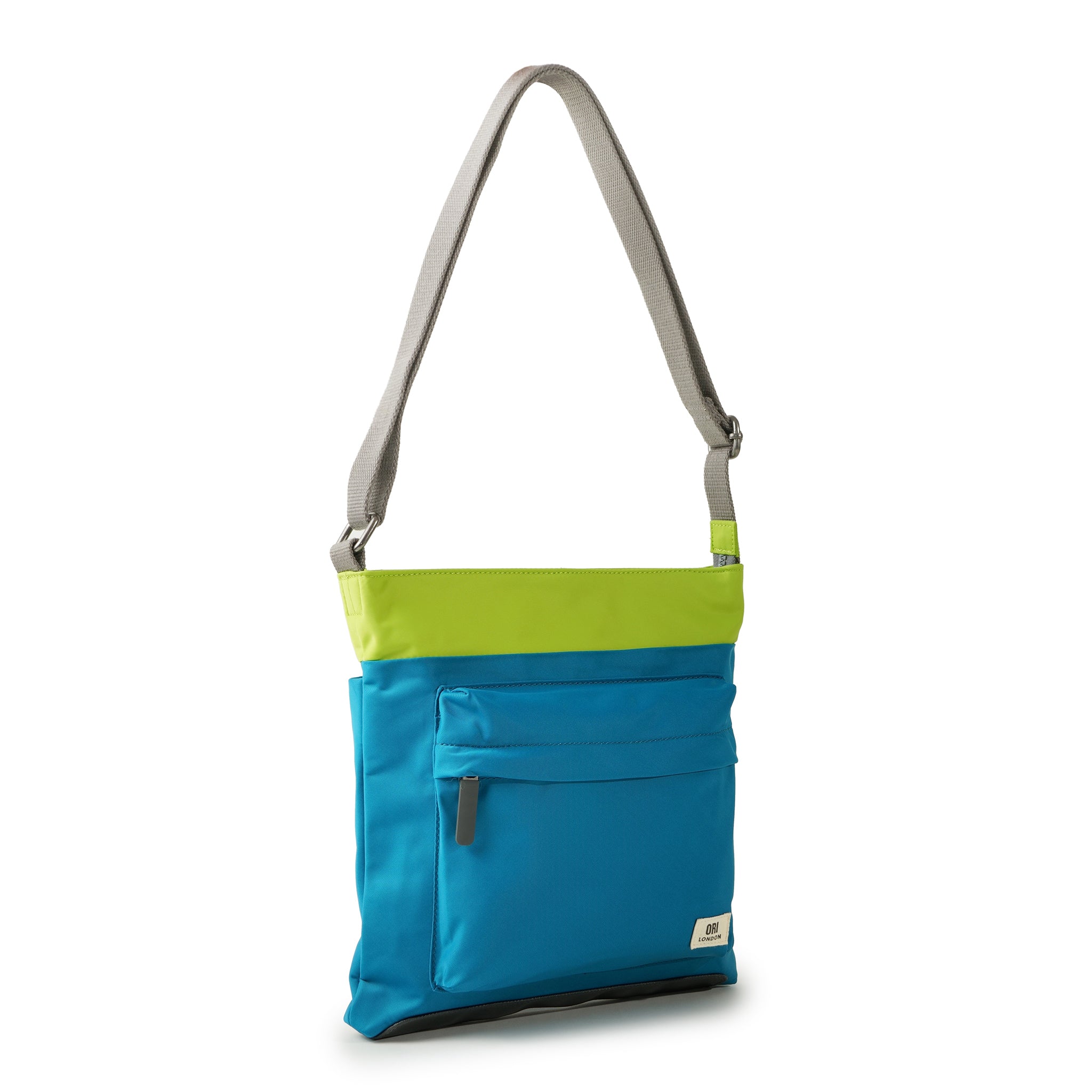 Creative Waste Kennington Crossbody in Seaport/Lime