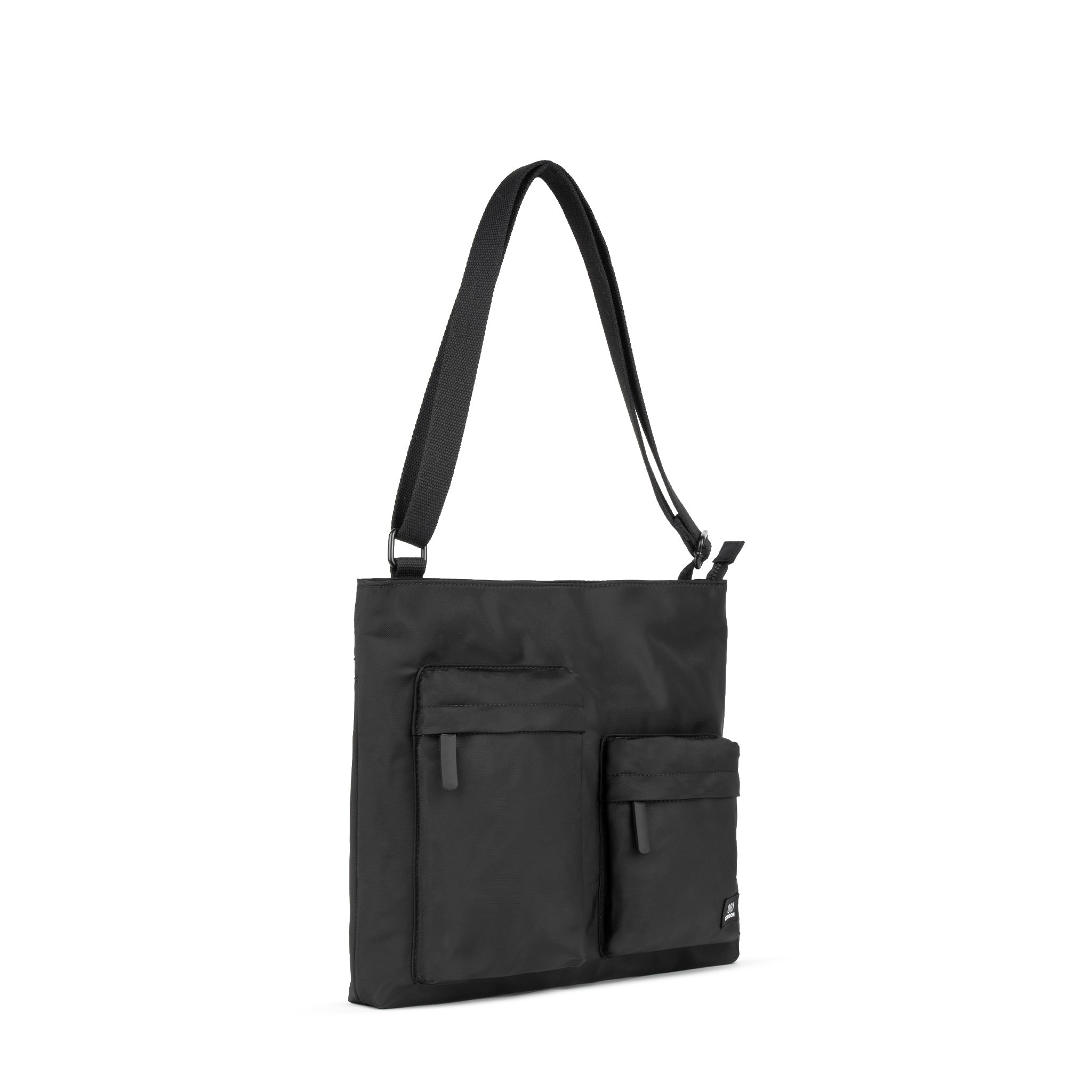 All Black Moorgate Messenger in Black