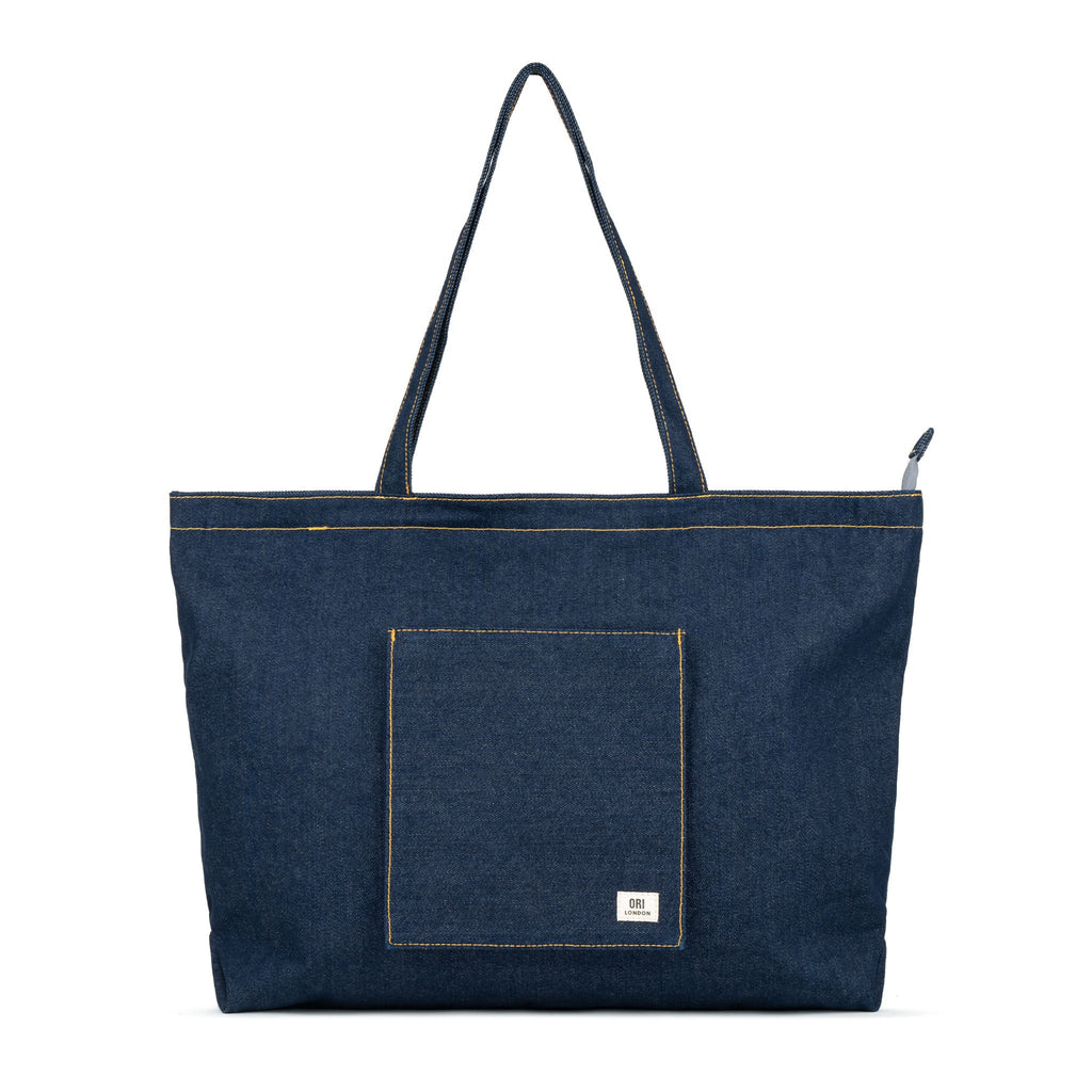Portobello Tote in Dark Wash Denim