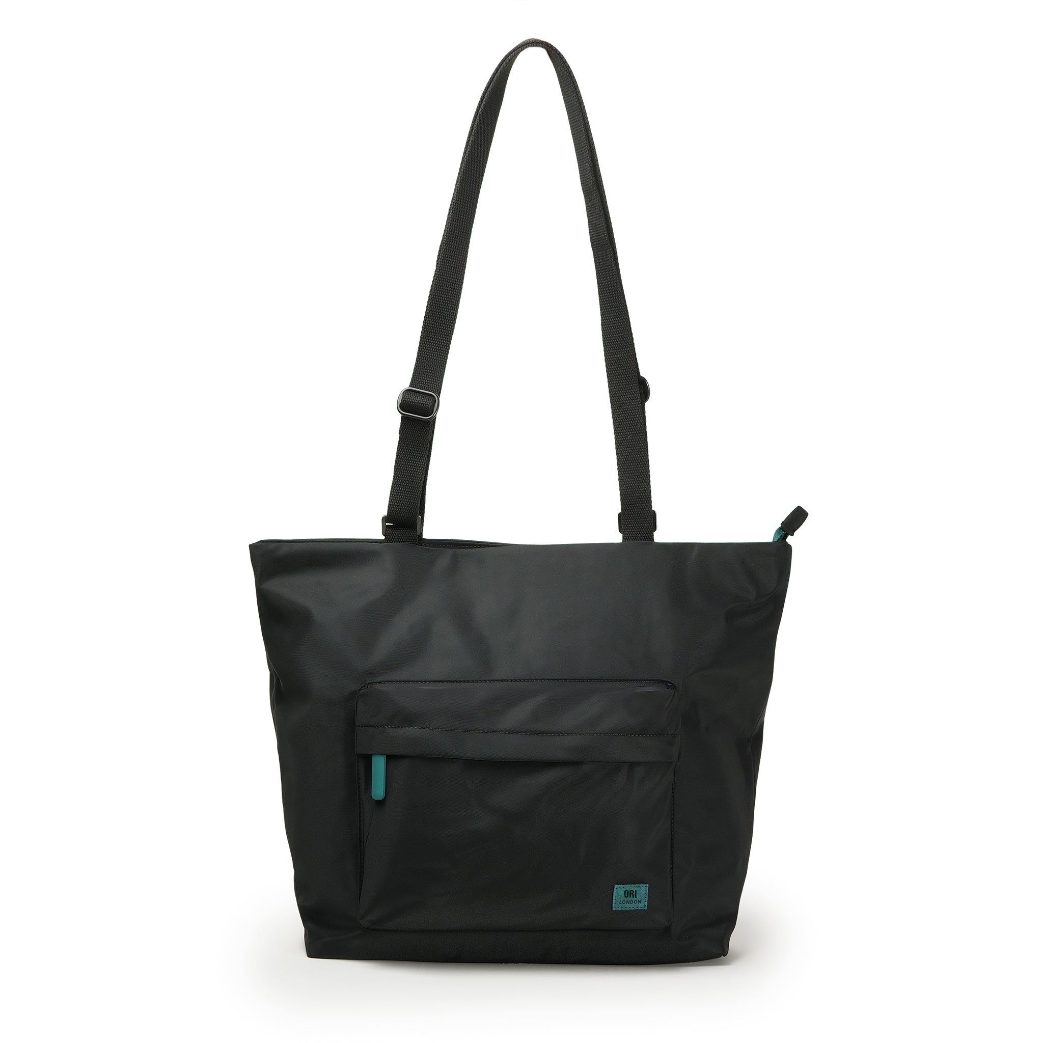 All Black Trafalgar Tote in Teal