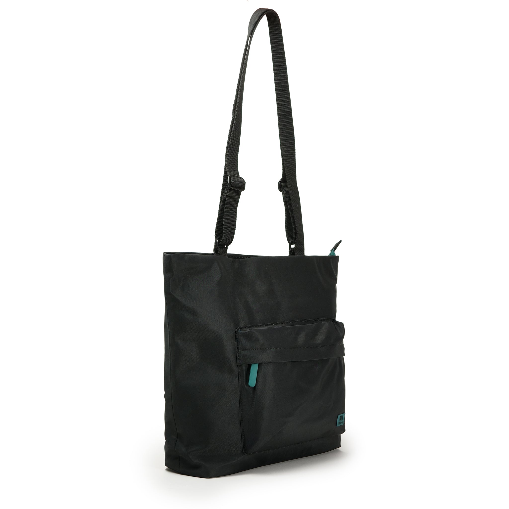 All Black Trafalgar Tote in Teal