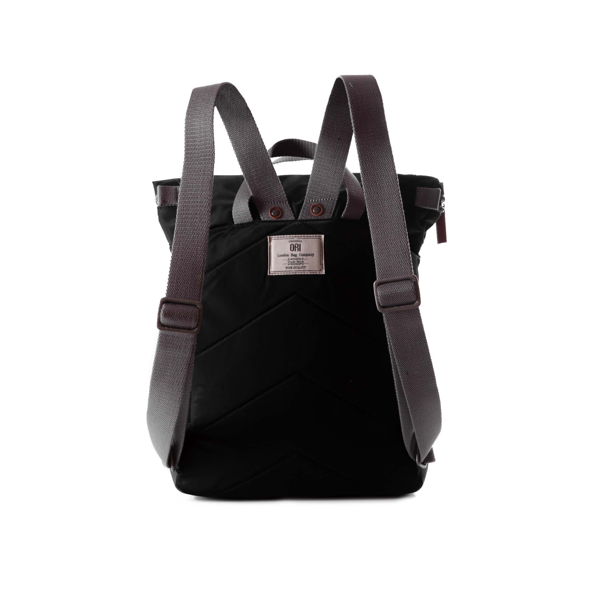 Canfield Roll Top Backpack in Black