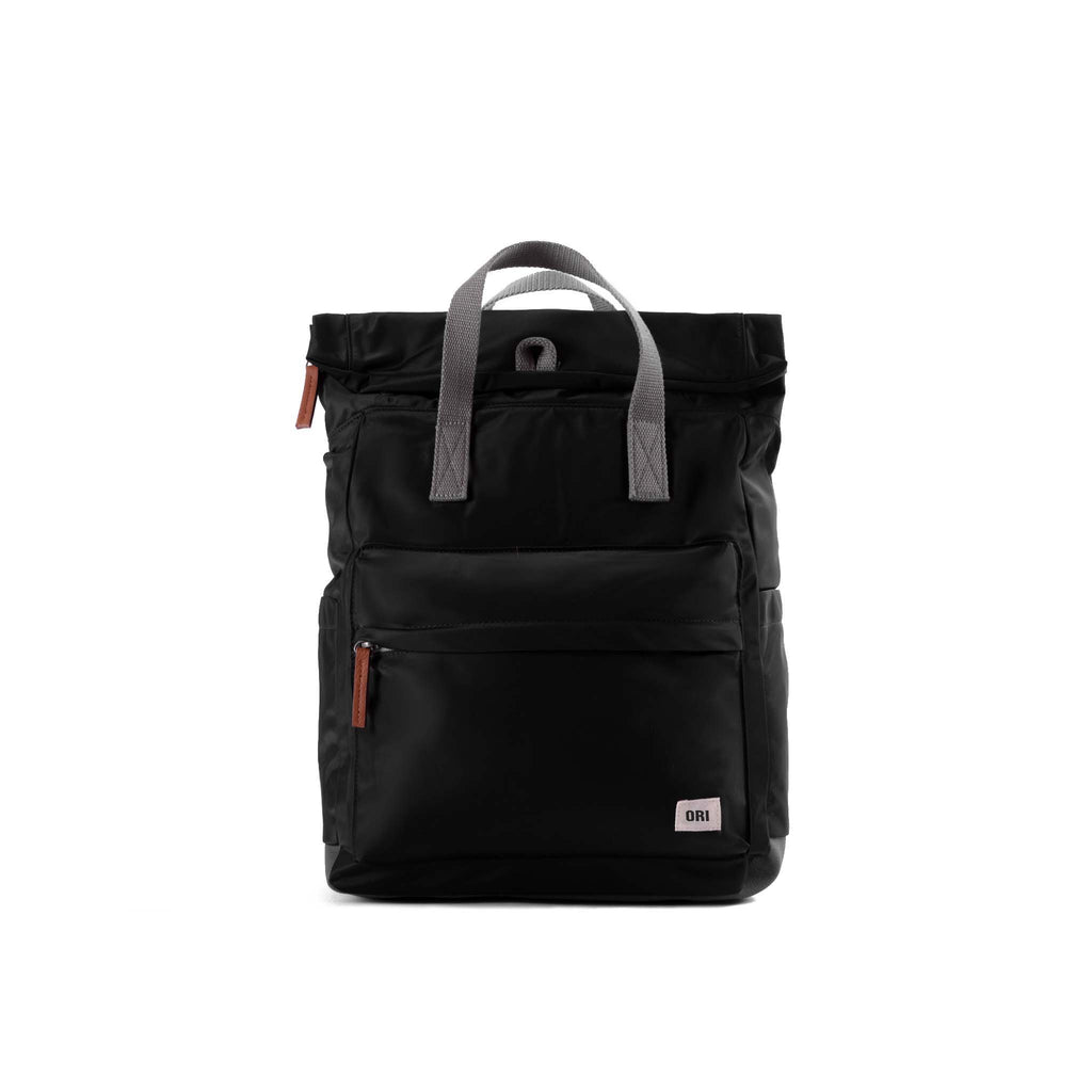 Canfield Roll Top Backpack in Black