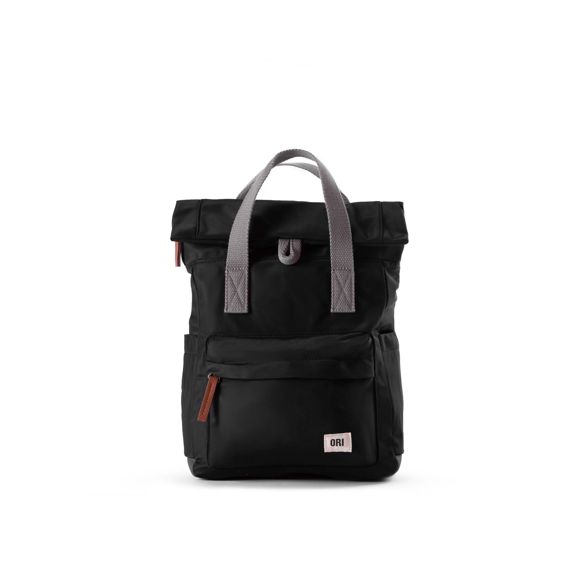 Canfield Roll Top Backpack in Black