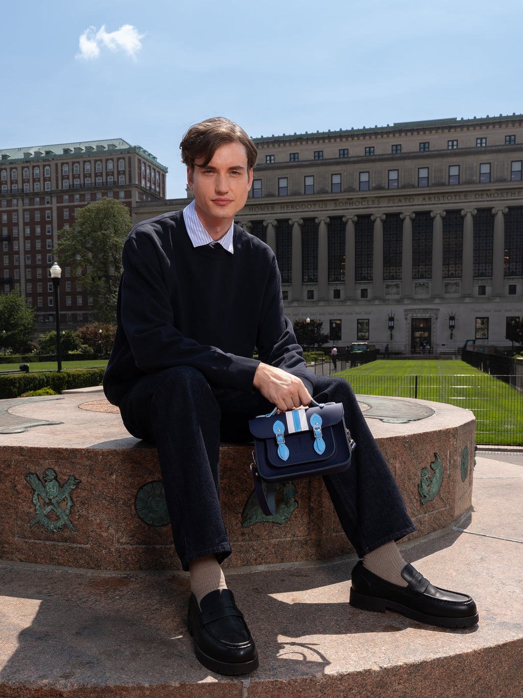 The Mini - Midnight with Columbia Stripe