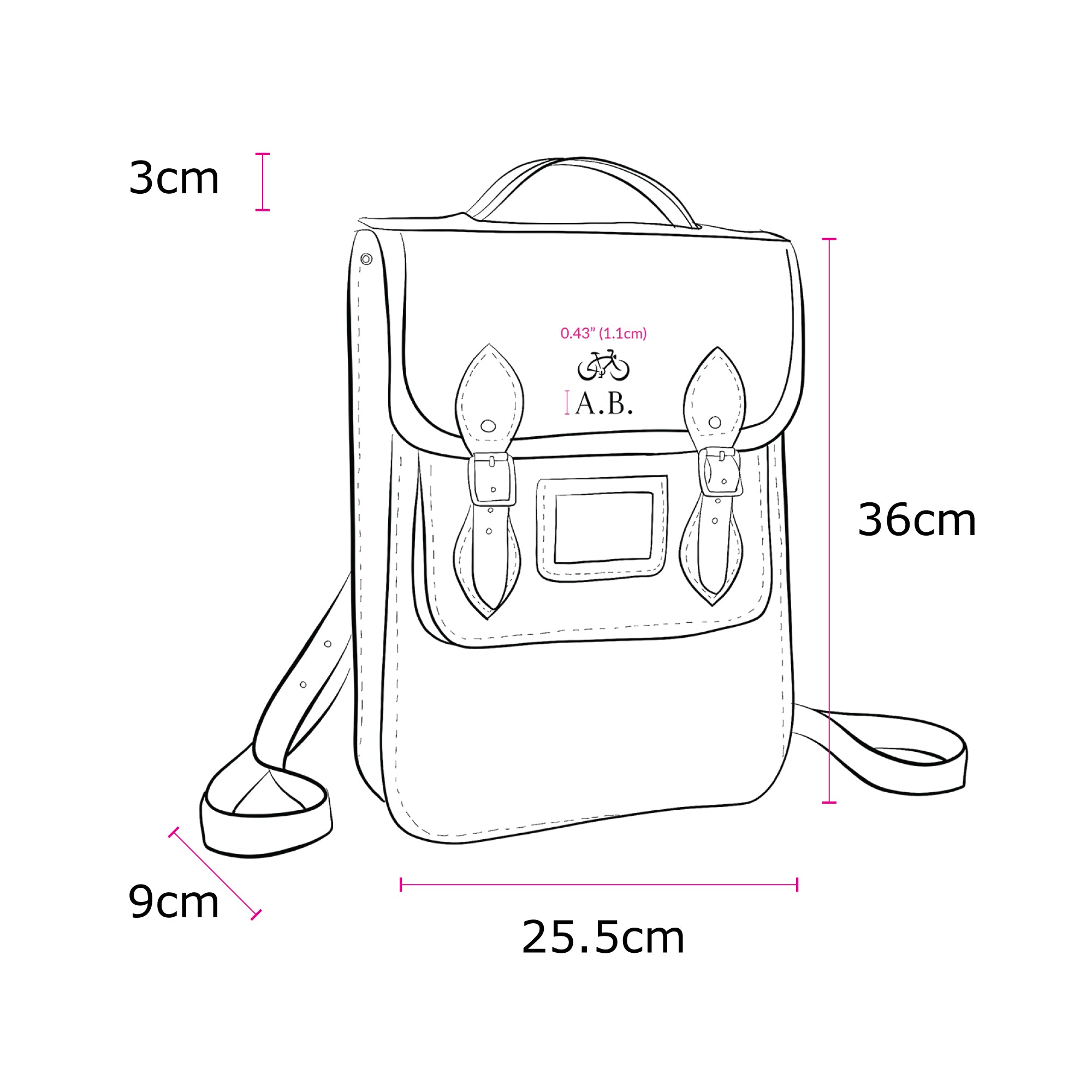 The Portrait Backpack -  Oxblood