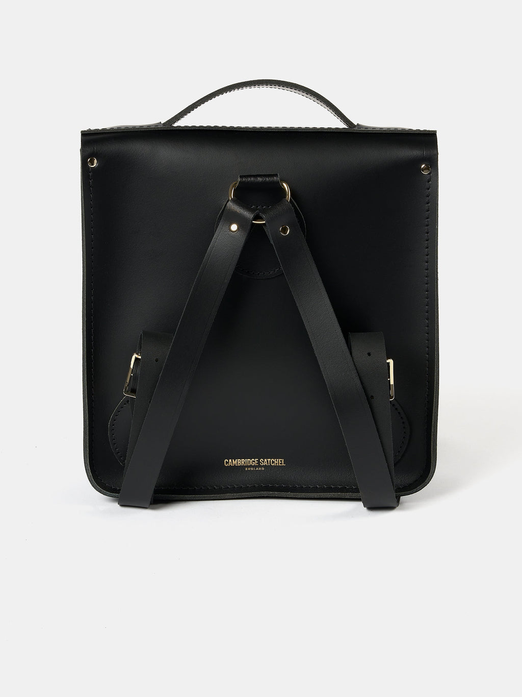 The Small Portrait Backpack - Black with Yellow Tartan