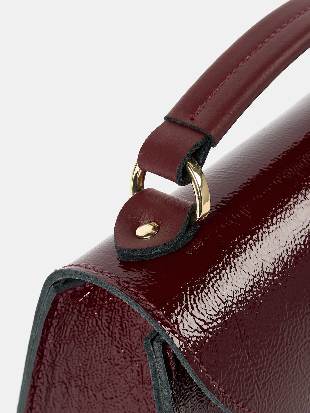 The Mini Poppy - Oxblood Patent
