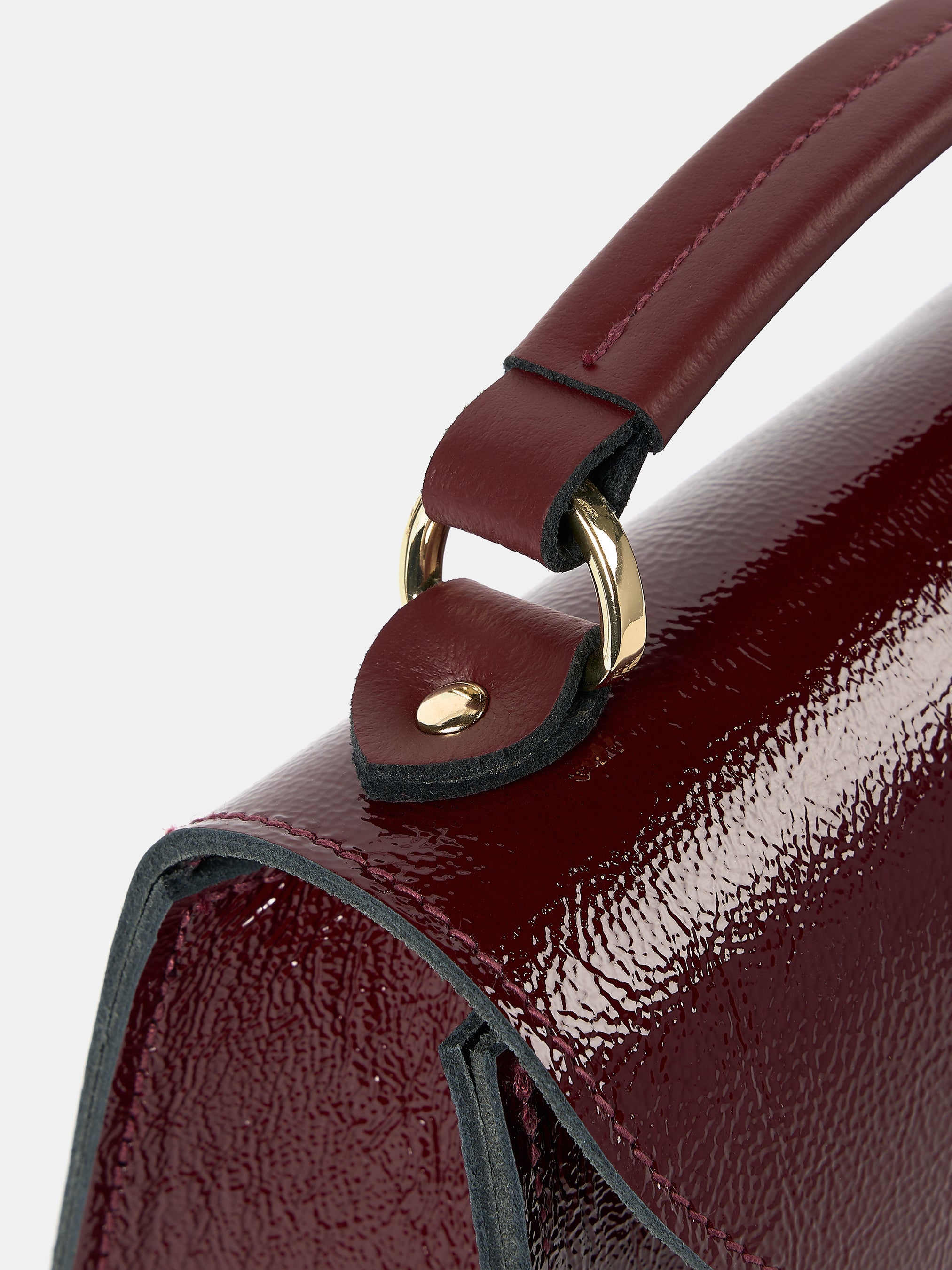 The Mini Poppy - Oxblood Patent