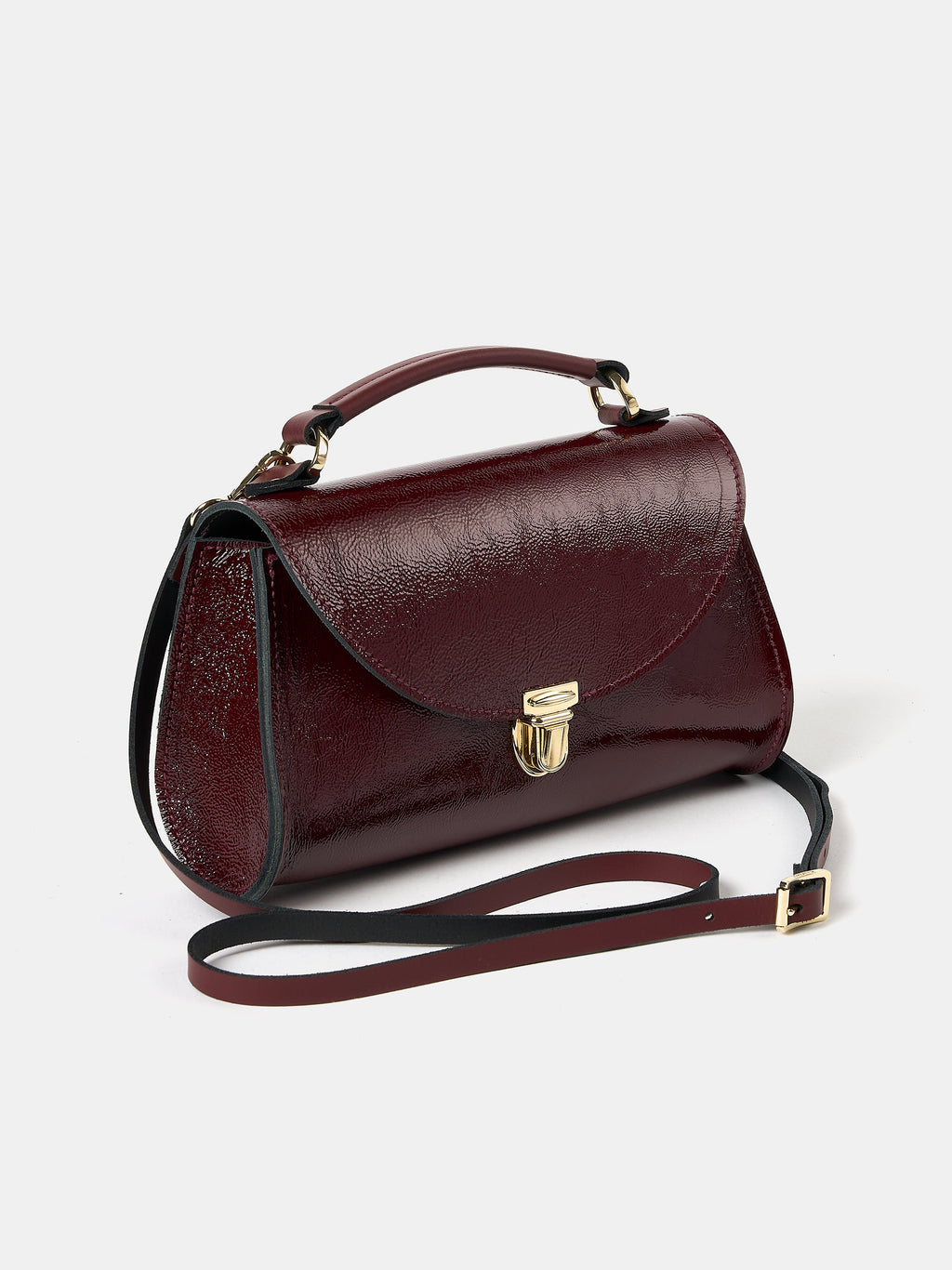 The Mini Poppy - Oxblood Patent