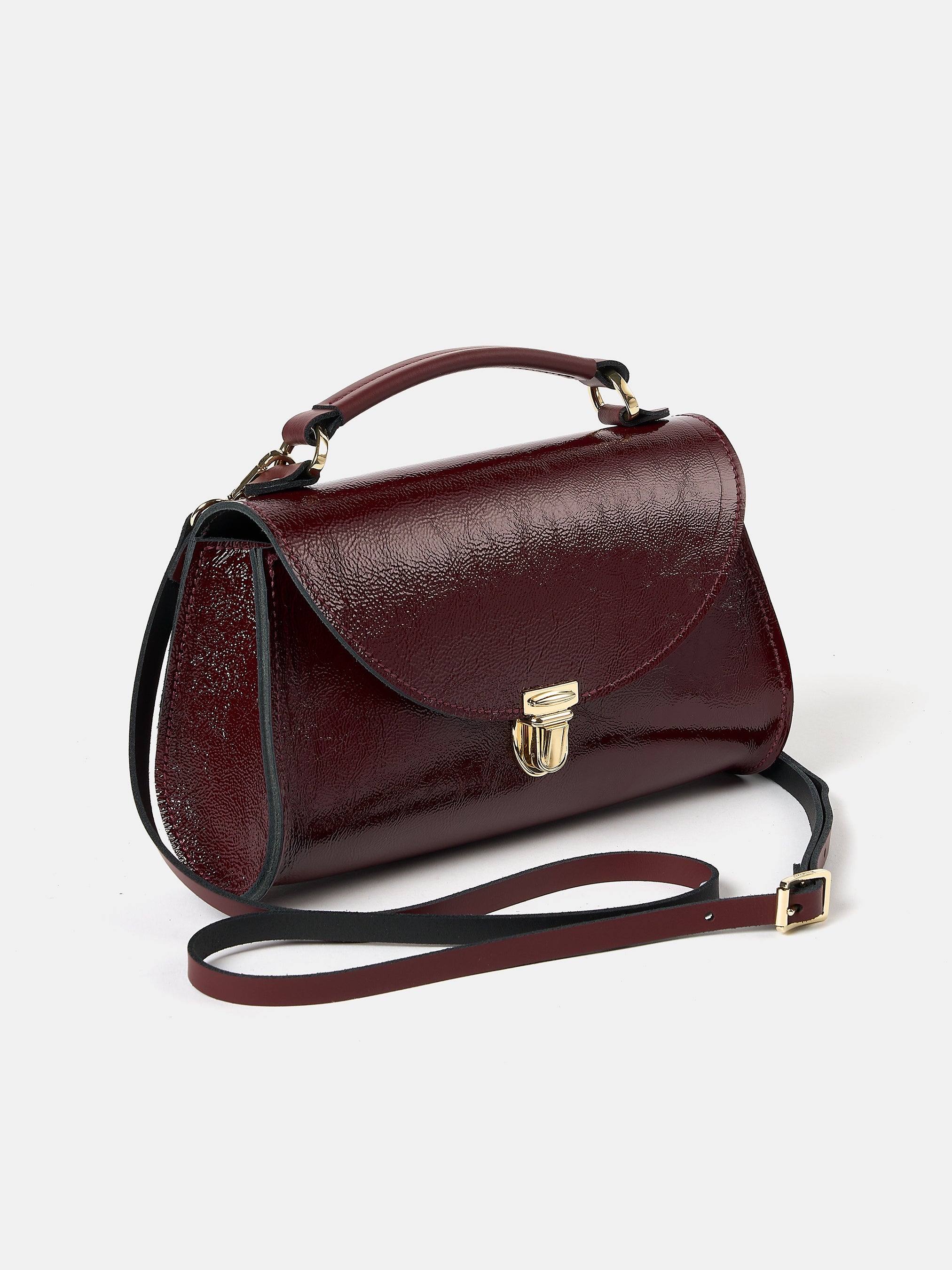 The Mini Poppy - Oxblood Patent