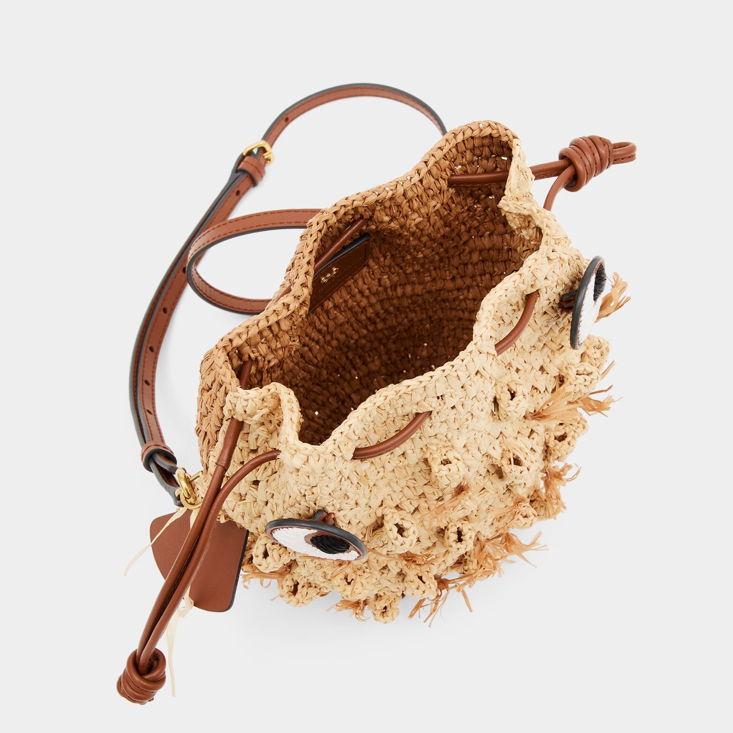 Raffia Blowfish Cross-body