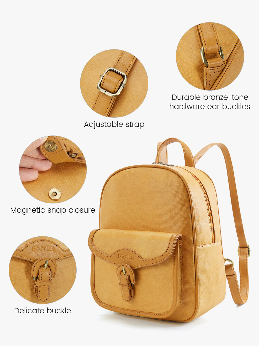 Evelina Washable Paper Mini Backpack