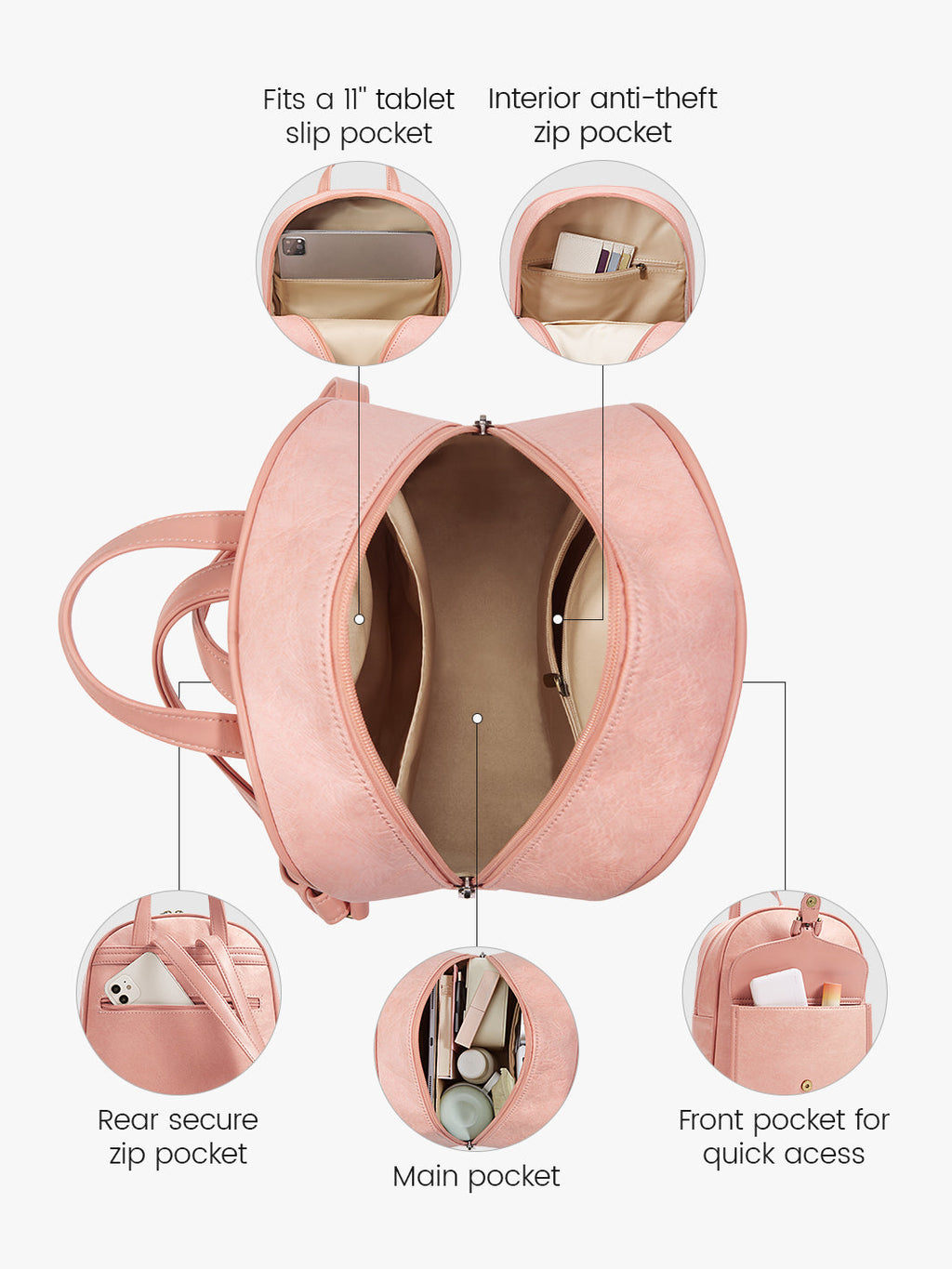 Evelina Washable Paper Mini Backpack