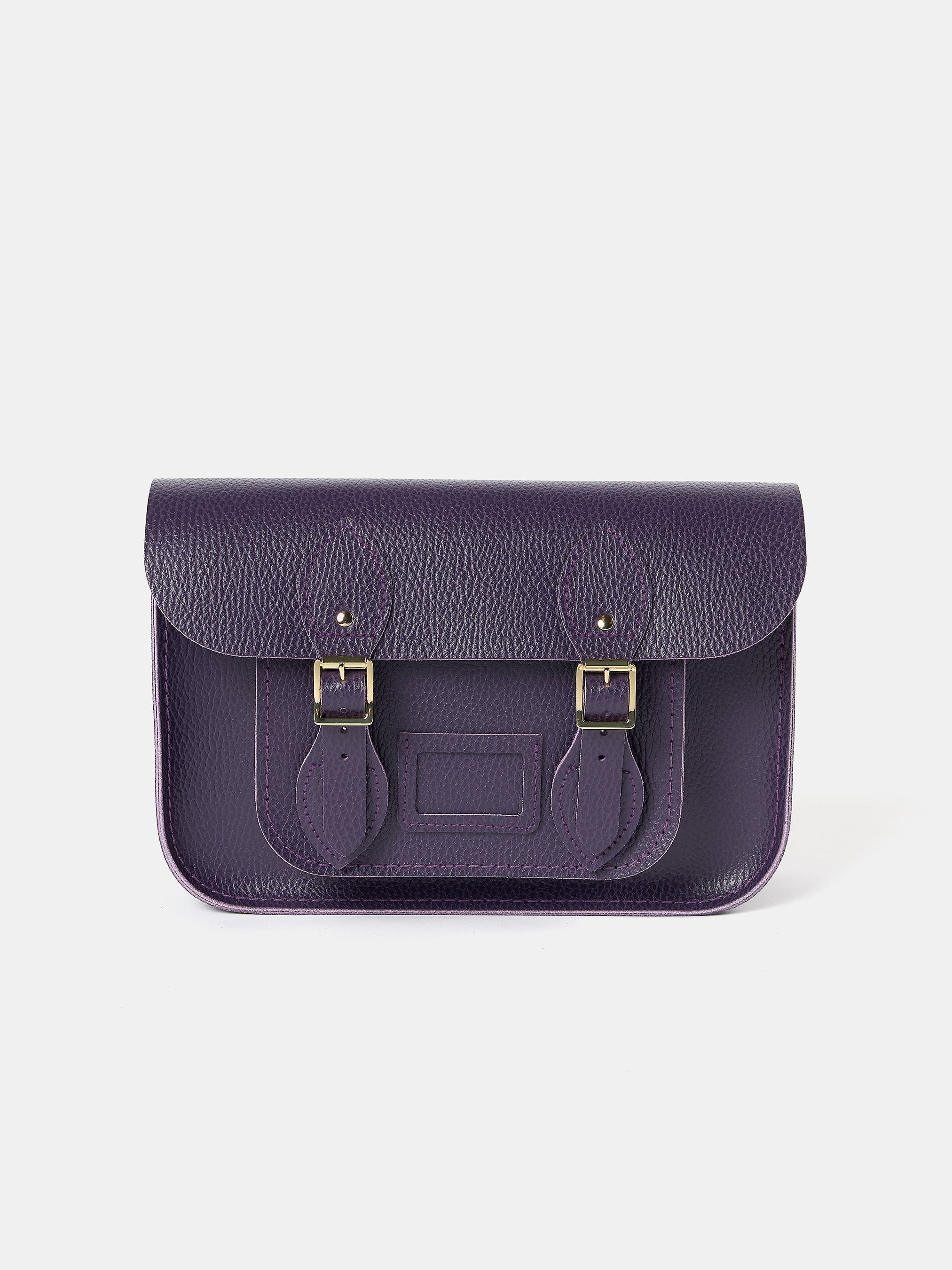 The Satchel Shoulder Bag - Deep Purple Celtic Grain