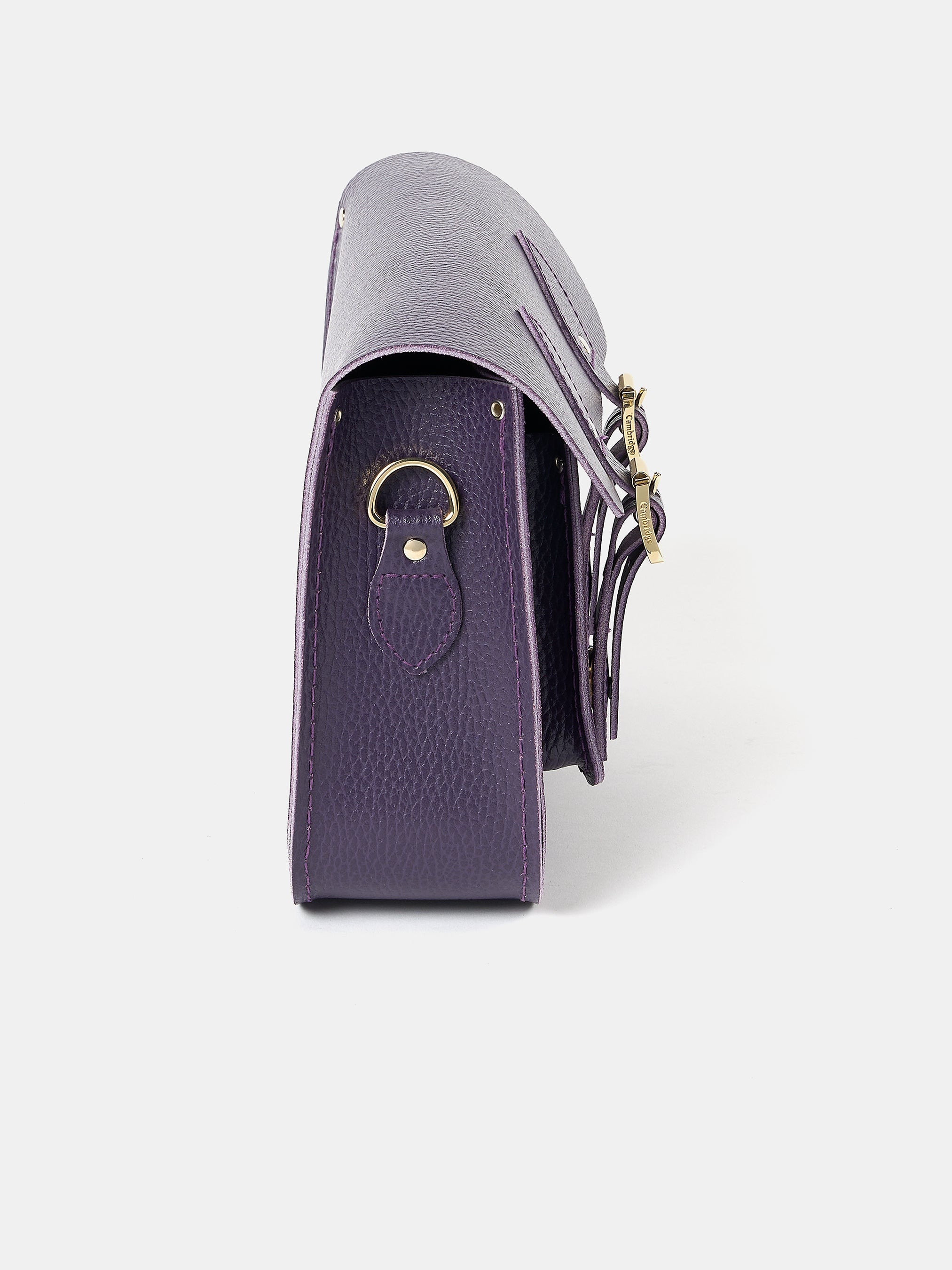 The Satchel Shoulder Bag - Deep Purple Celtic Grain