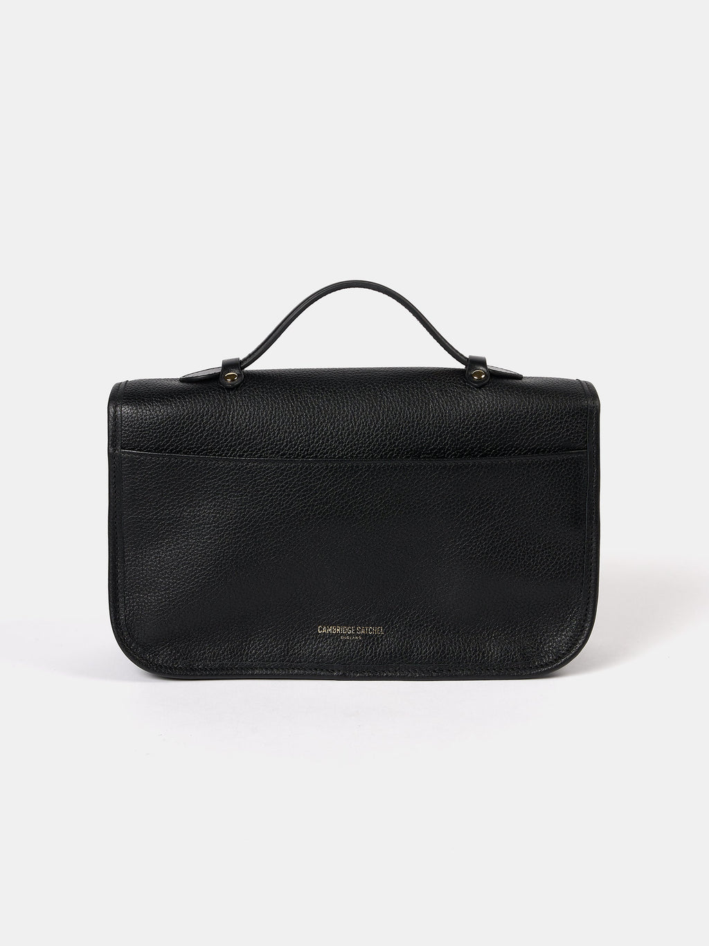 The Soft Satchel - Black Calf Grain