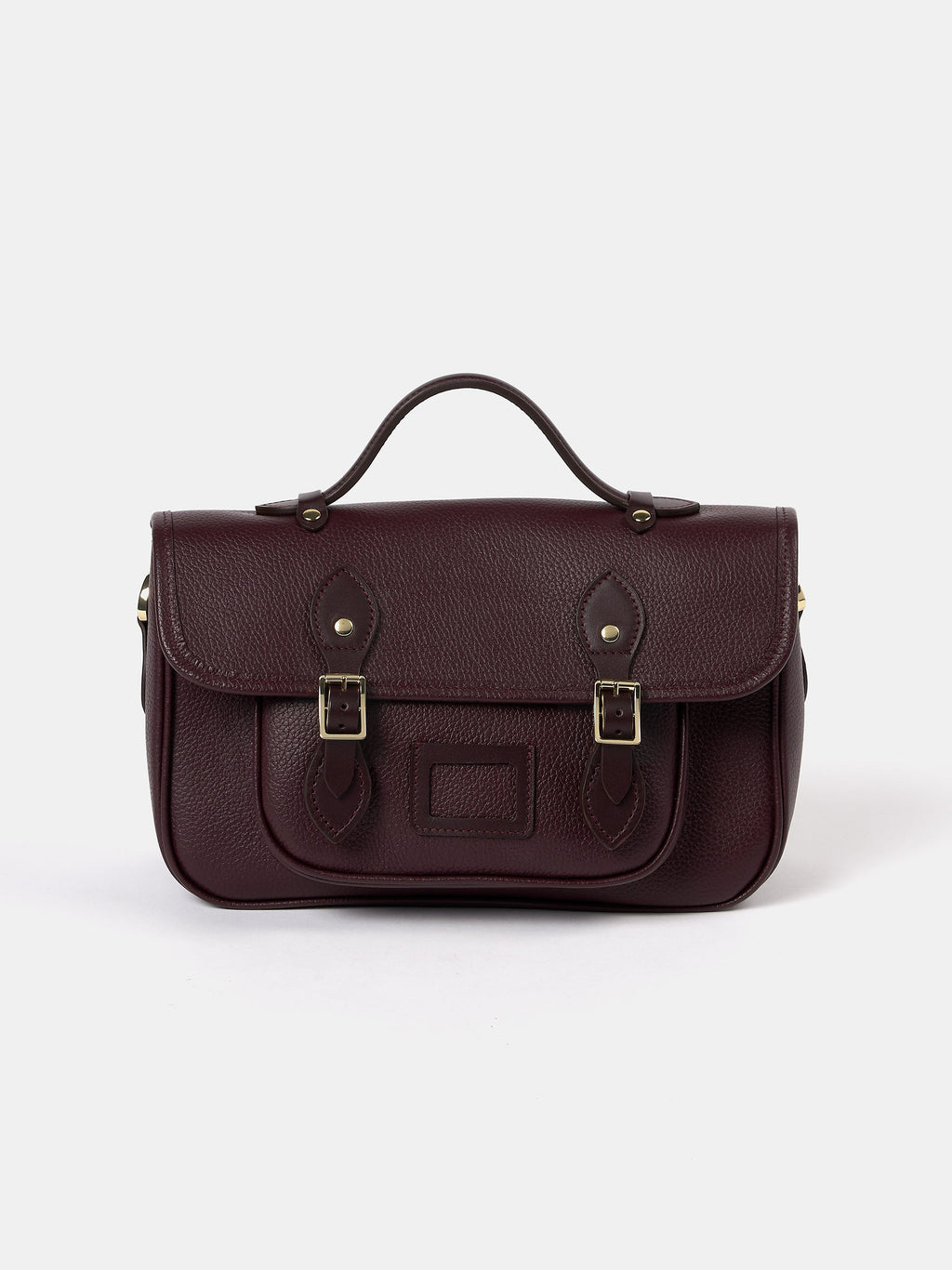 The Soft Satchel - Bordeaux Calf Grain