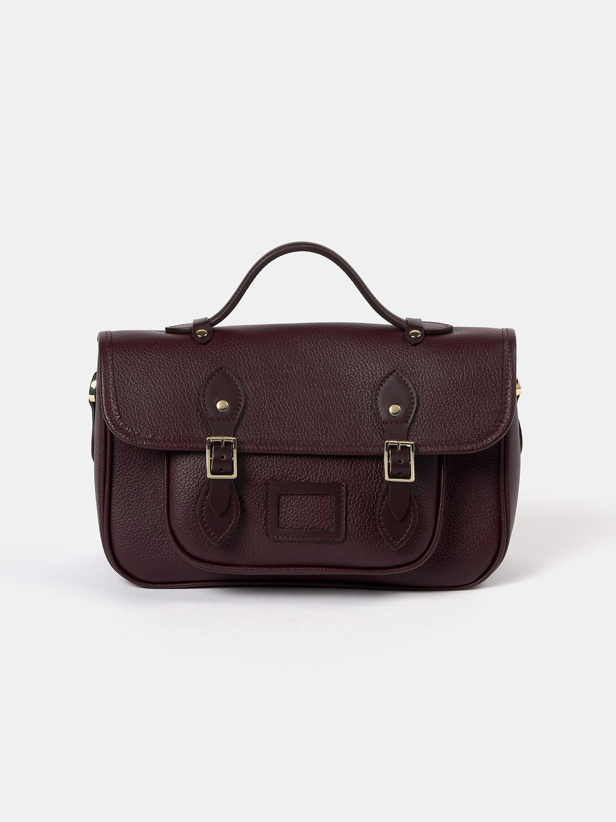 The Soft Satchel - Bordeaux Calf Grain