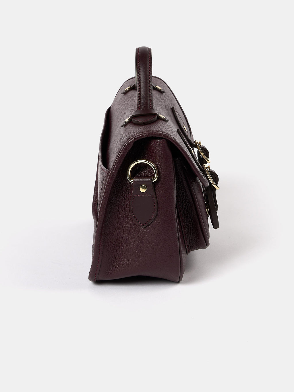 The Soft Satchel - Bordeaux Calf Grain