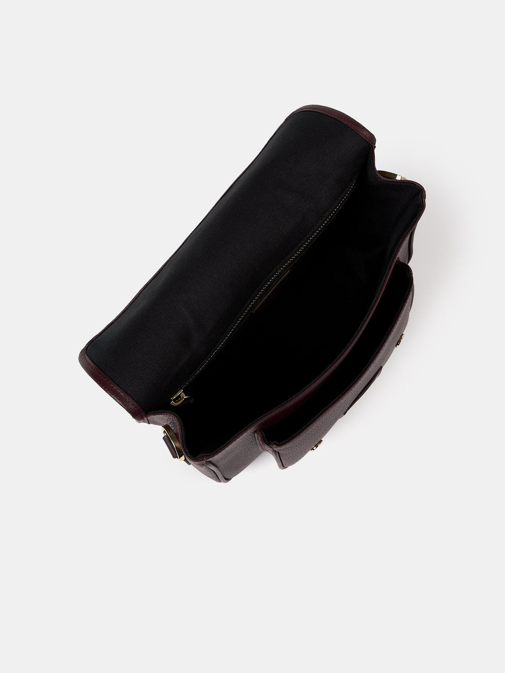 The Soft Satchel - Bordeaux Calf Grain