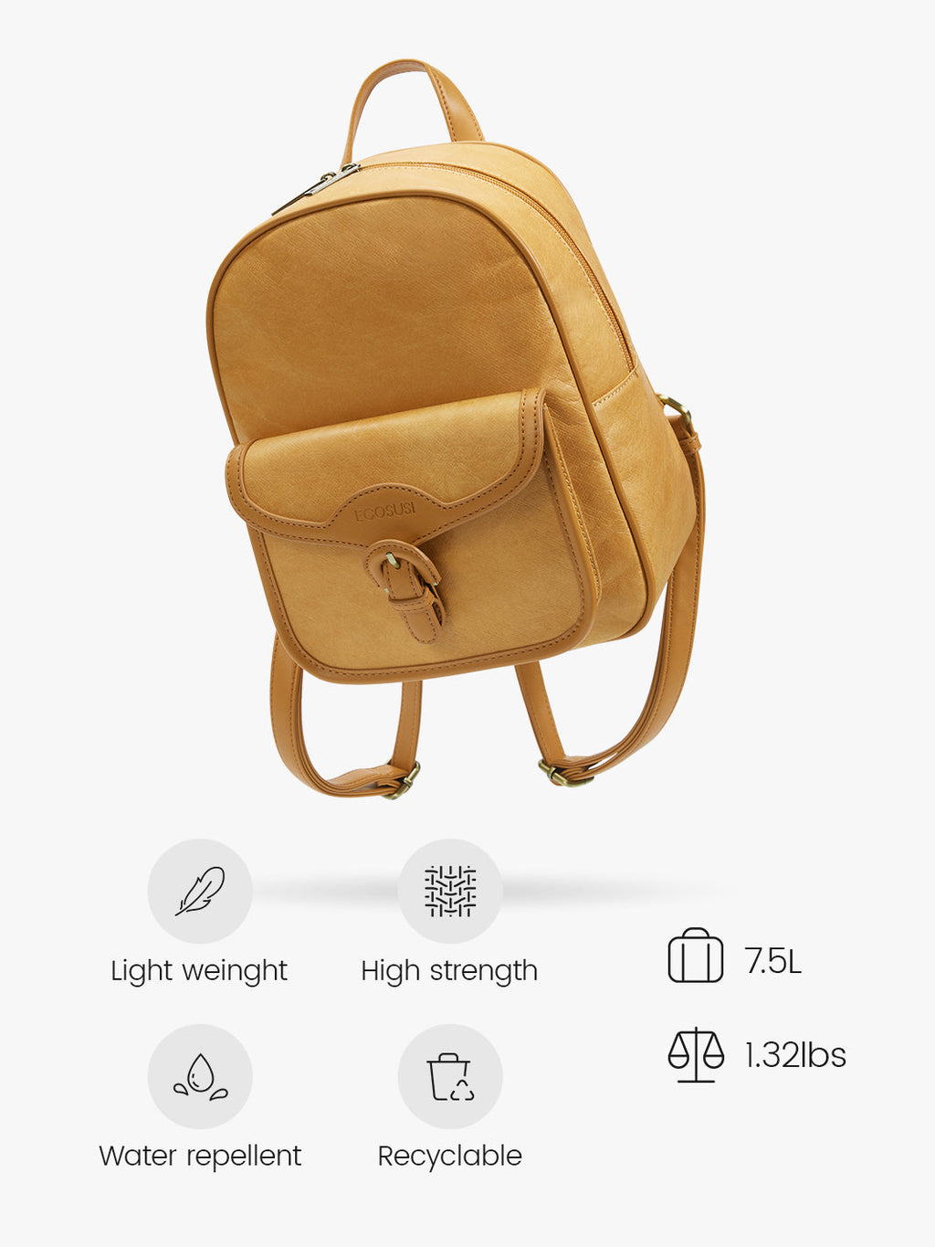 Evelina Washable Paper Mini Backpack