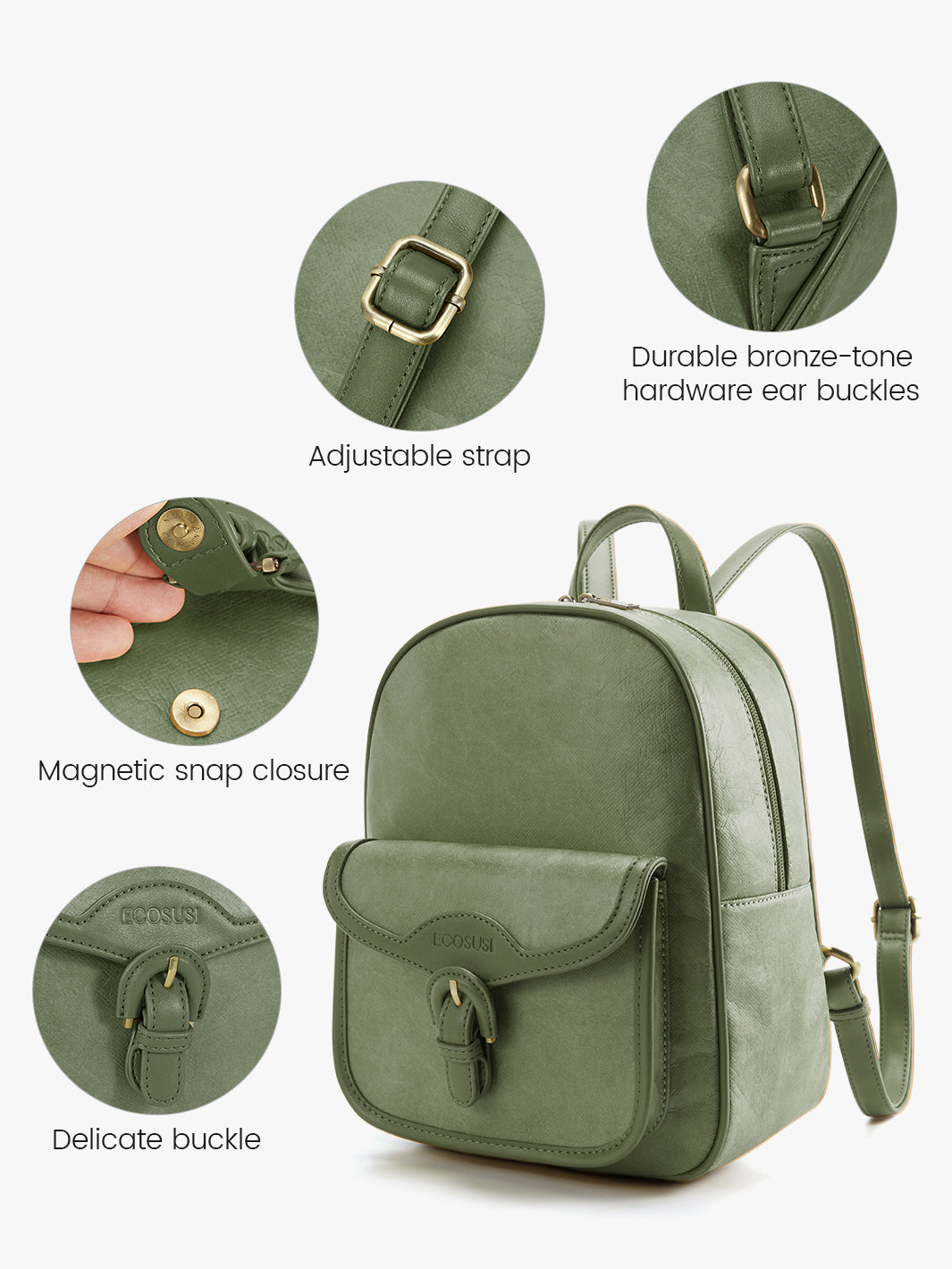 Evelina Washable Paper Mini Backpack